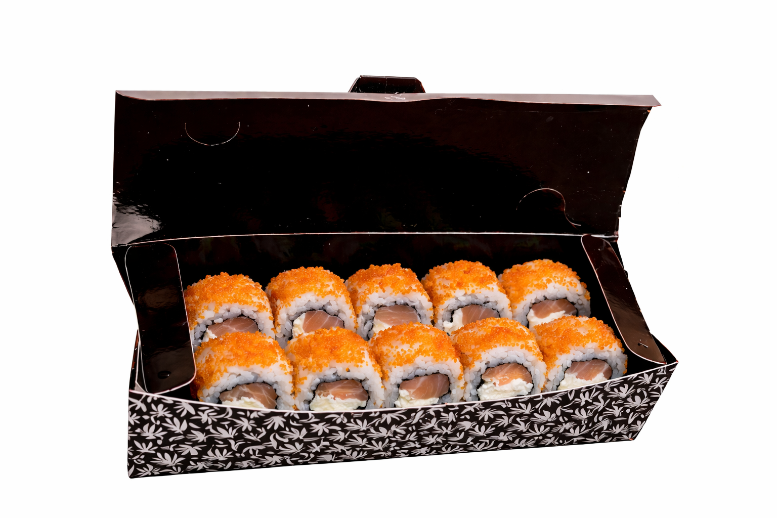 URAMAKI SALMÃO COM OVAS