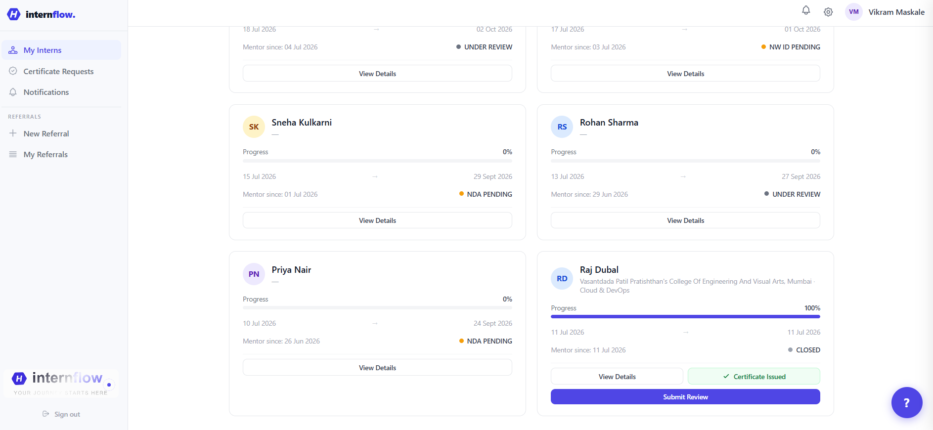 Intern Flow screenshot 5