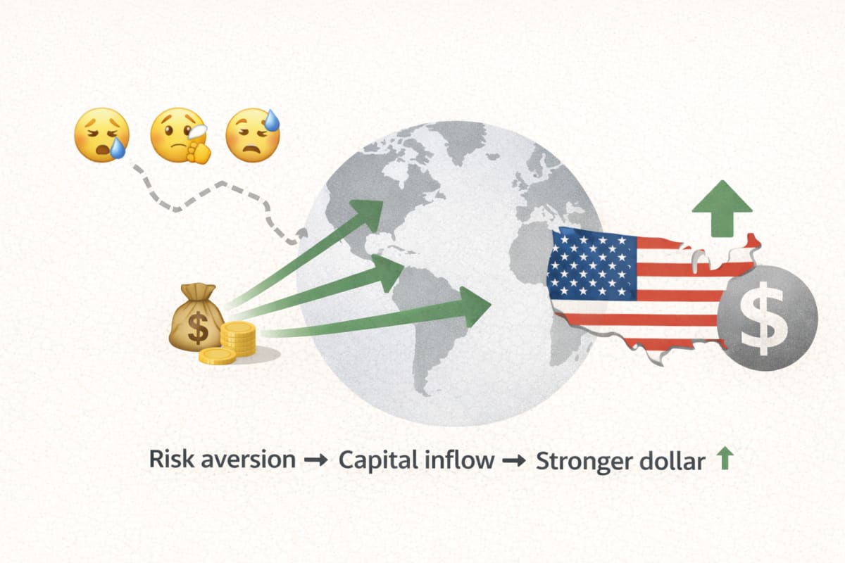 Global capital flows and risk-off