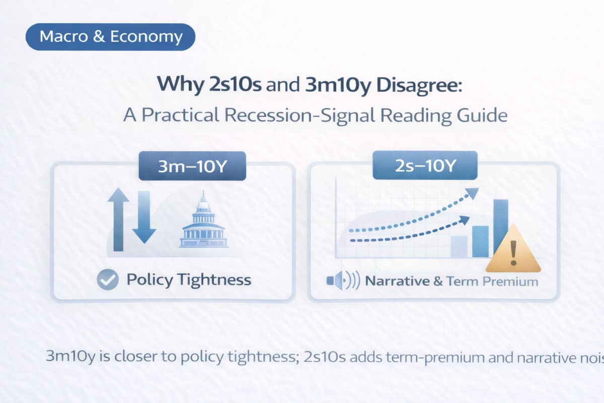 3m10y tends to reflect policy tightness more directly while 2s10s mixes narrative and term premium