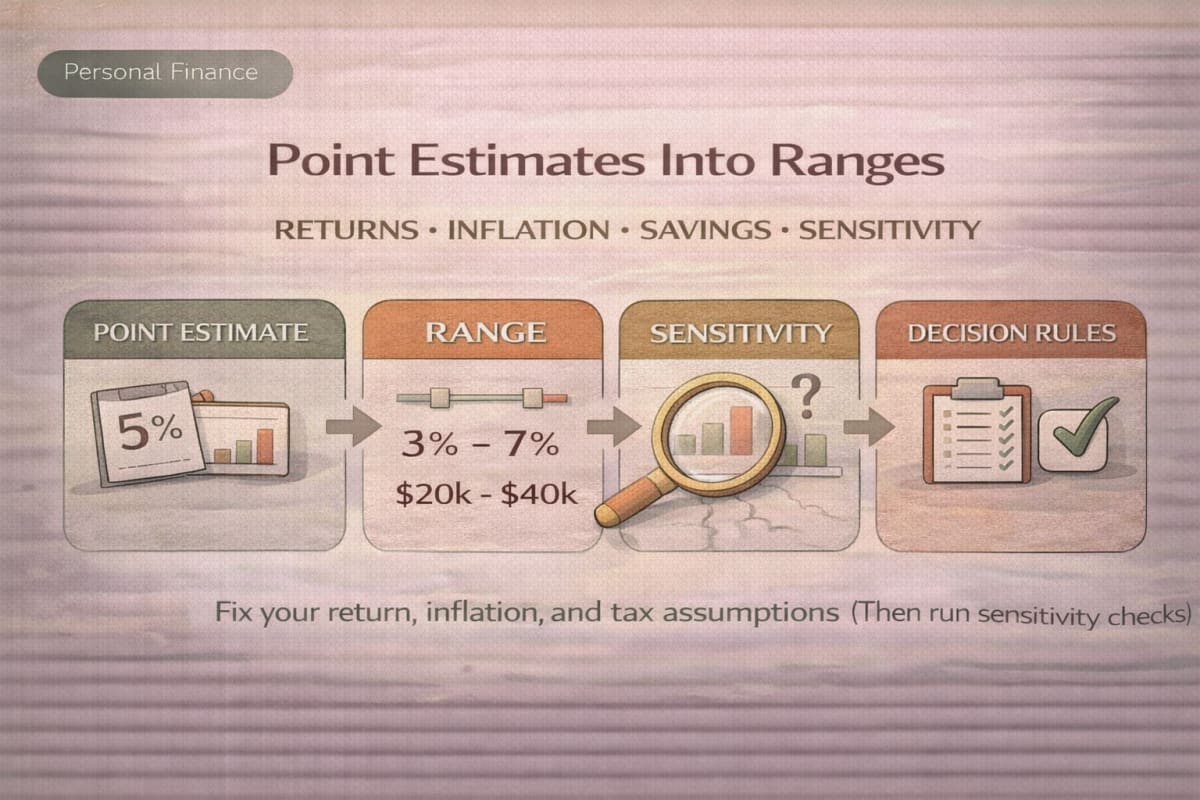 The biggest modeling errors come from treating uncertain inputs as fixed certainties.