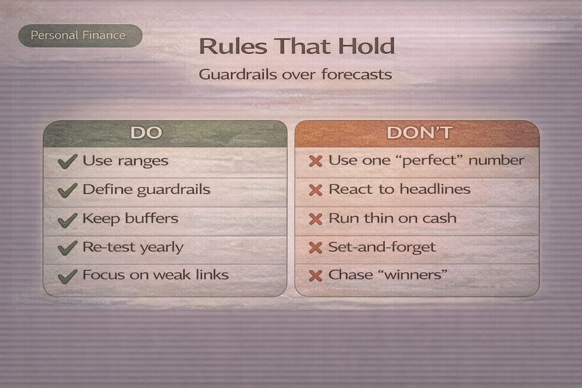 FIRE 목표는 하나의 숫자보다, 보수 시나리오에서도 유지되는 규칙이 중요하다.