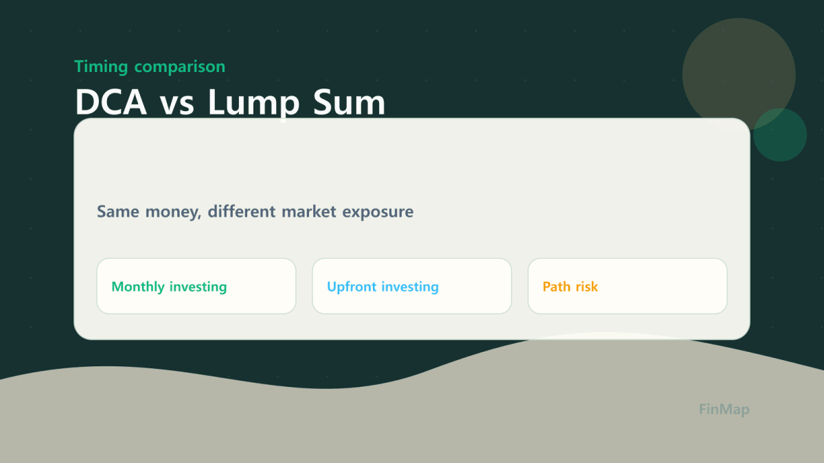DCA versus lump-sum investing comparison