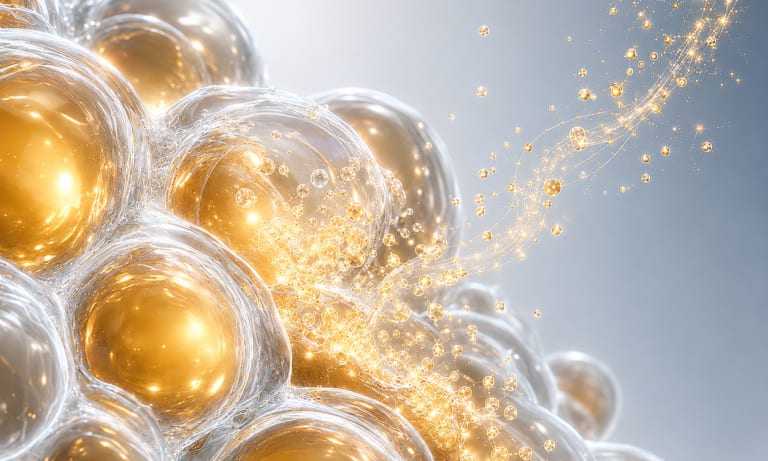 Visualization of stored fat being used for energy