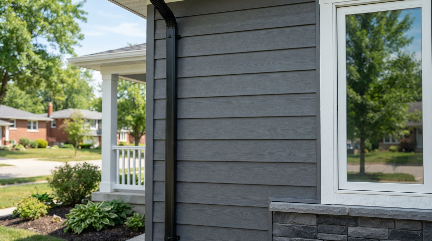 Finished siding exterior ready for the next project
