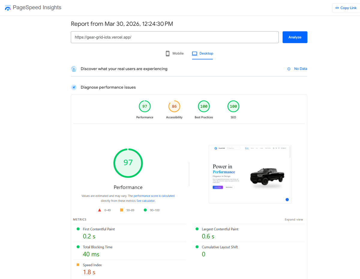 GearGrid - Automotive Platform