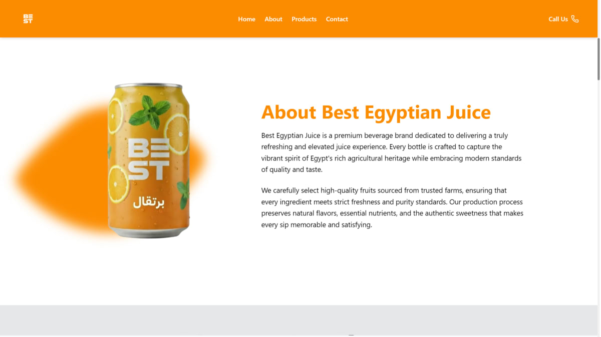 Best Drink - Premium Egyptian Juice Website