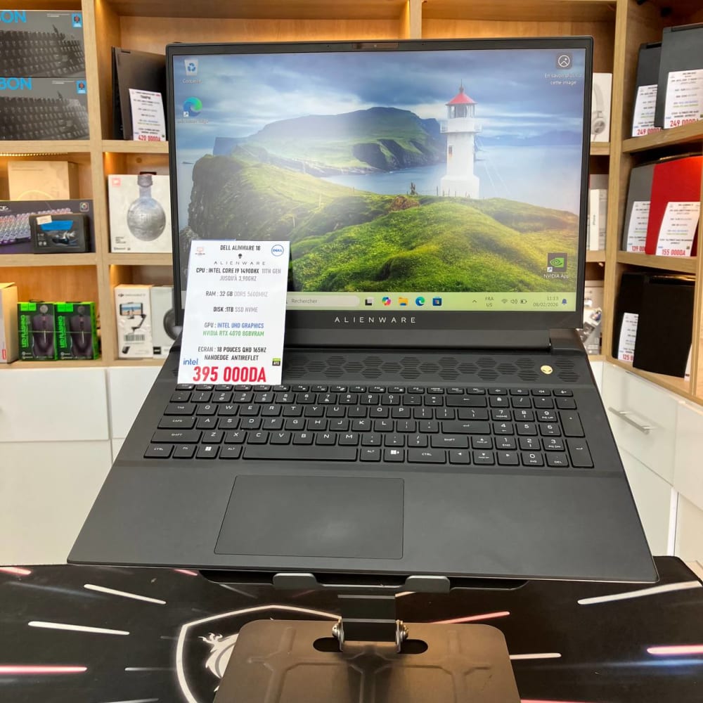 DELL  DELL ALIENWARE 18 CORE I9 14900HX 32GB 1TB RTX4070 18 QHD 165HZ  - LAPTOP GAMER vue 2