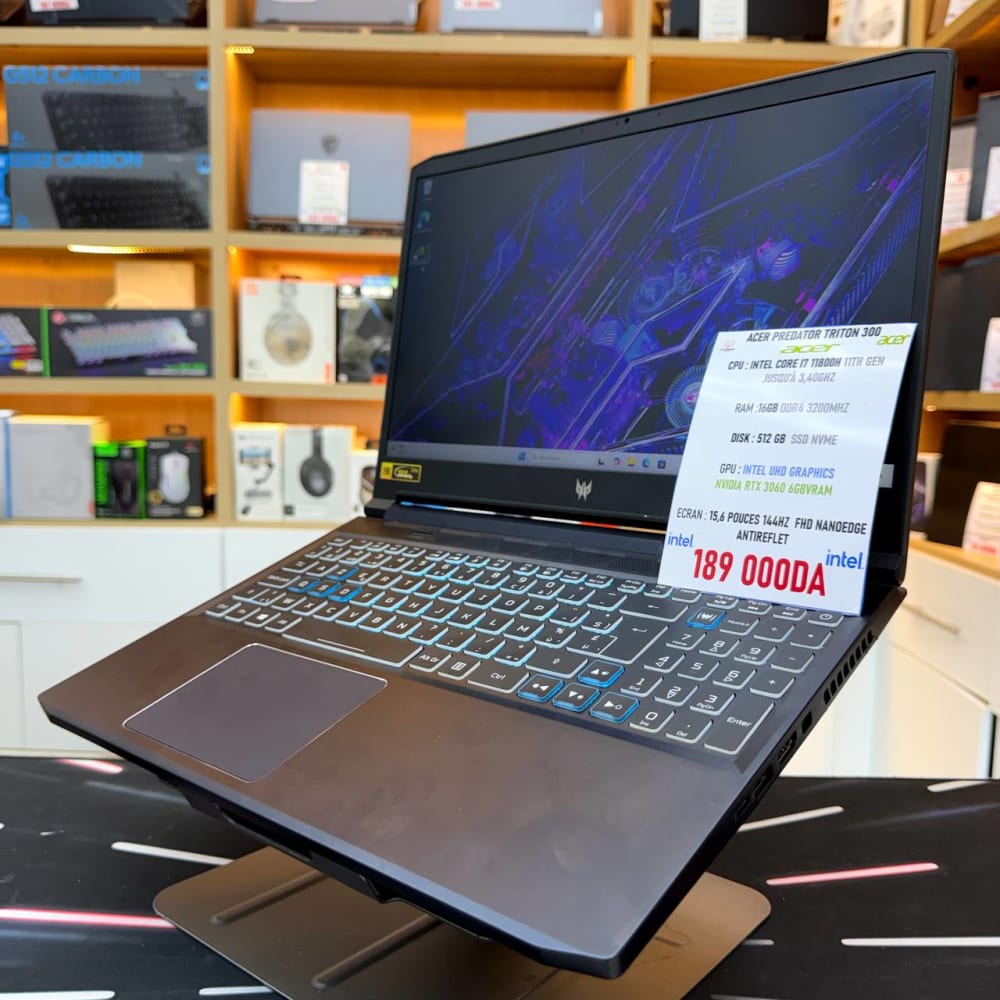 ACER ACER PREDATOR TRITON 300 CORE I7 11800H 16GB 512SSD RTX3060 6GBVRAM 15.6'' FHD 144HZ - LAPTOP GAMER 