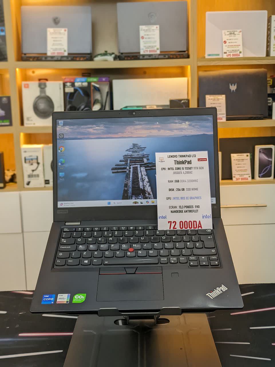 LENOVO LENOVO THINKPAD L13 CORE I5 1135G7 8GB 256SSD 13.3 FHD - LAPTOP vue 2