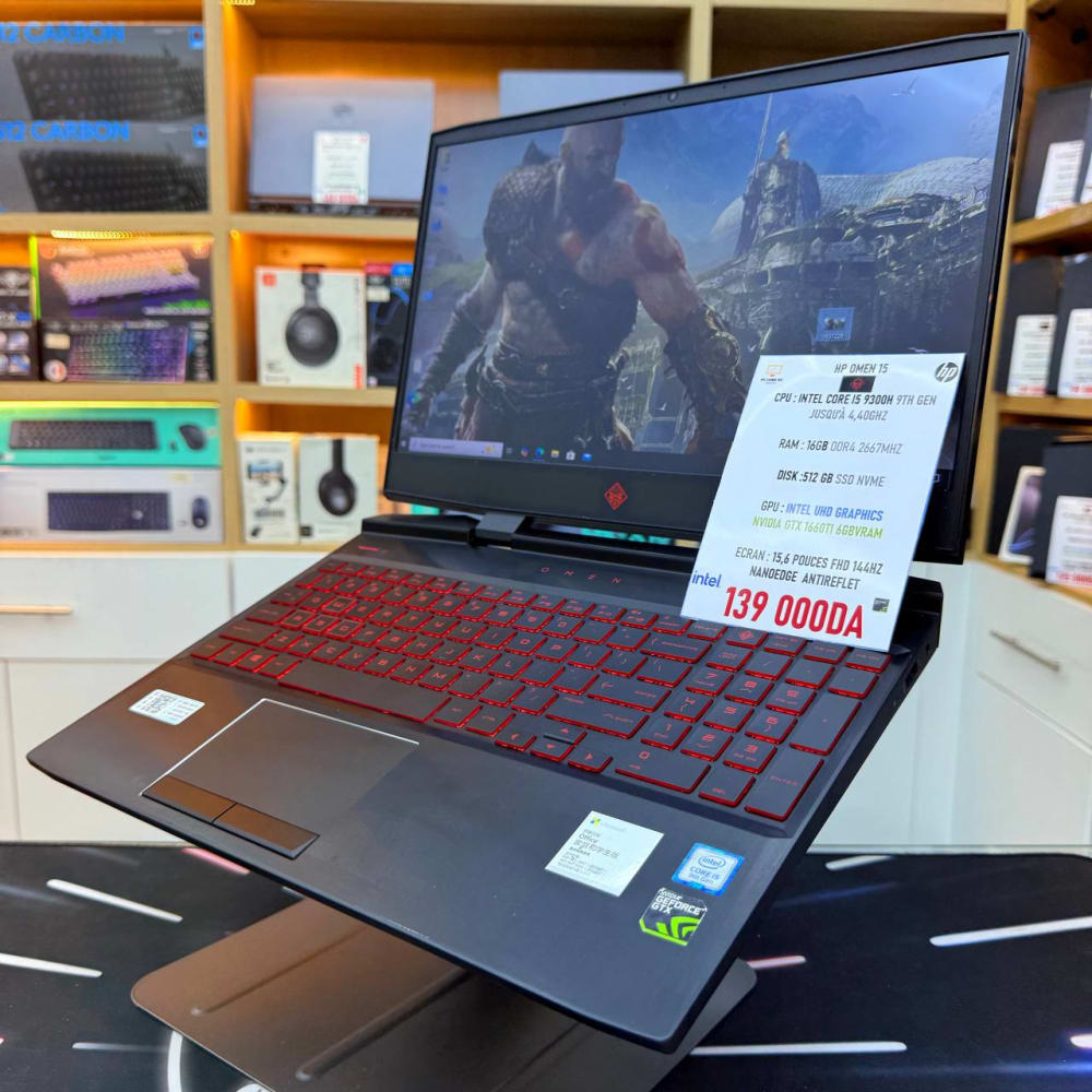 HP HP OMEN 15 I5 9300H 16GB 512SSD GTX 1660TI 6GB VRAM 15.6'' 144HZ - LAPTOP GAMER