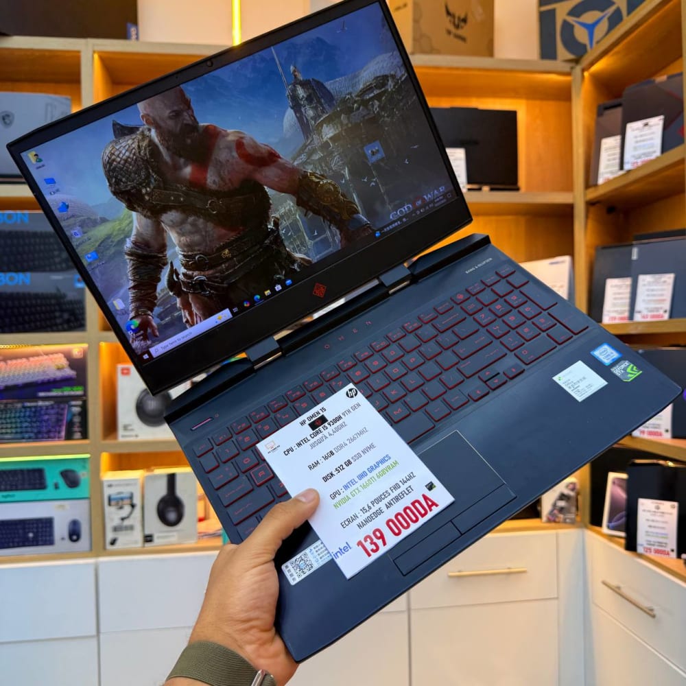 HP HP OMEN 15 I5 9300H 16GB 512SSD GTX 1660TI 6GB VRAM 15.6'' 144HZ - LAPTOP GAMER vue 8