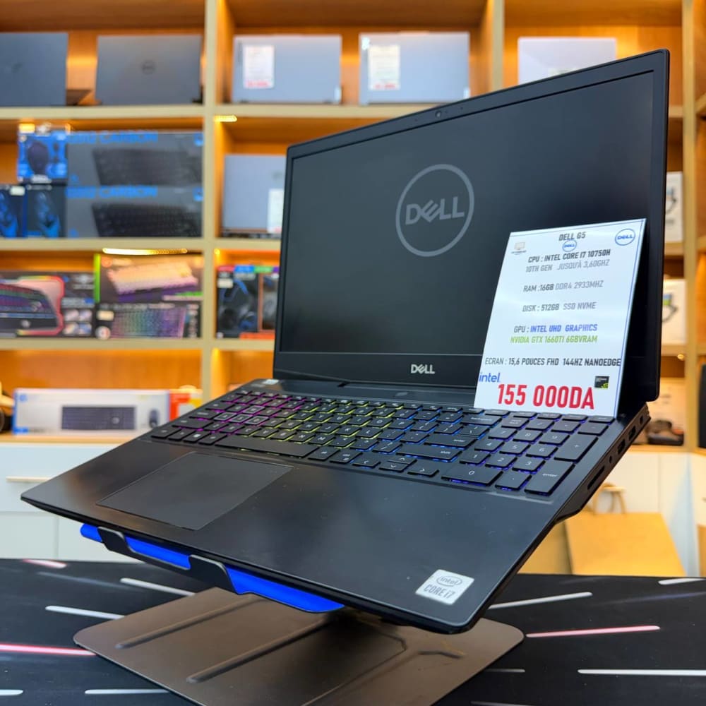 DELL DELL G5 I7 10750H 16GB 512SSD GTX1660TI 6GBVRAM 15.6'' 144hz - LAPTOP vue 2