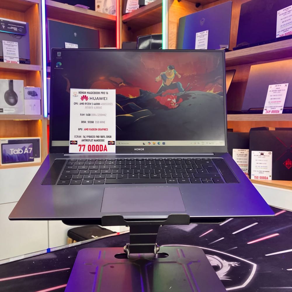 HUAWEI HONOR MAGICBOOK PRO 16 RYZEN 5 4600H 16GB 512SSD 16 FHD - LAPTOP vue 3