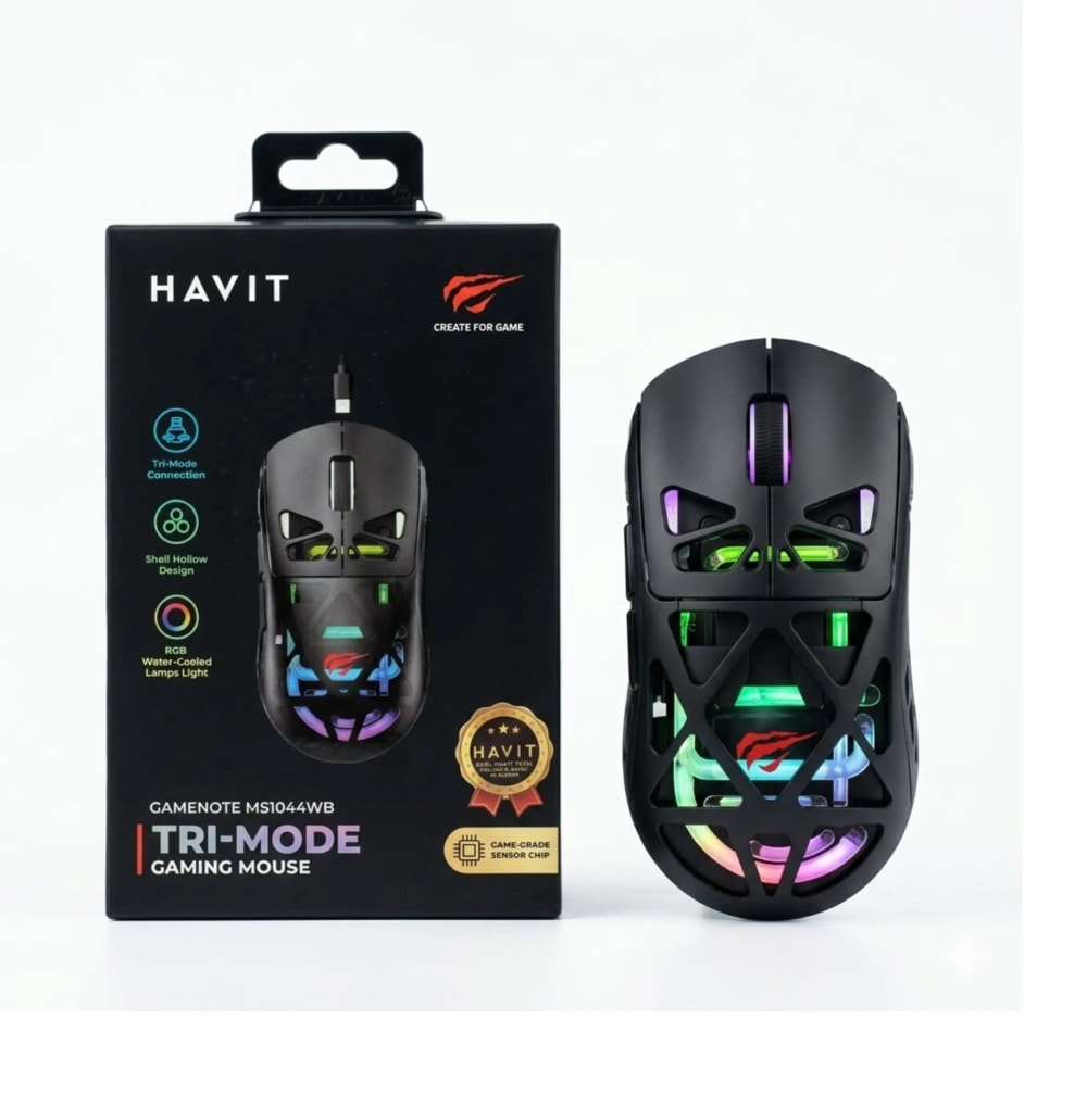 HAVIT SOURIS HAVIT SANS FIL GAMER PROGRAMMABLE MS 1044 WB TRI MODE - SOURIS