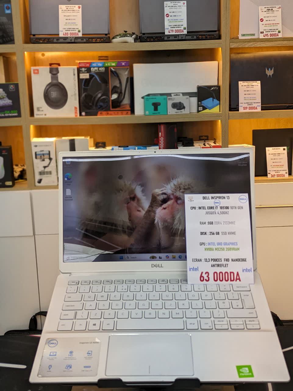 DELL DELL INSPIRON 13 CORE I7 10510U 8GB 256SSD NVIDIA MX250 2GBVRAM 13.3 FHD - LAPTOP vue 2