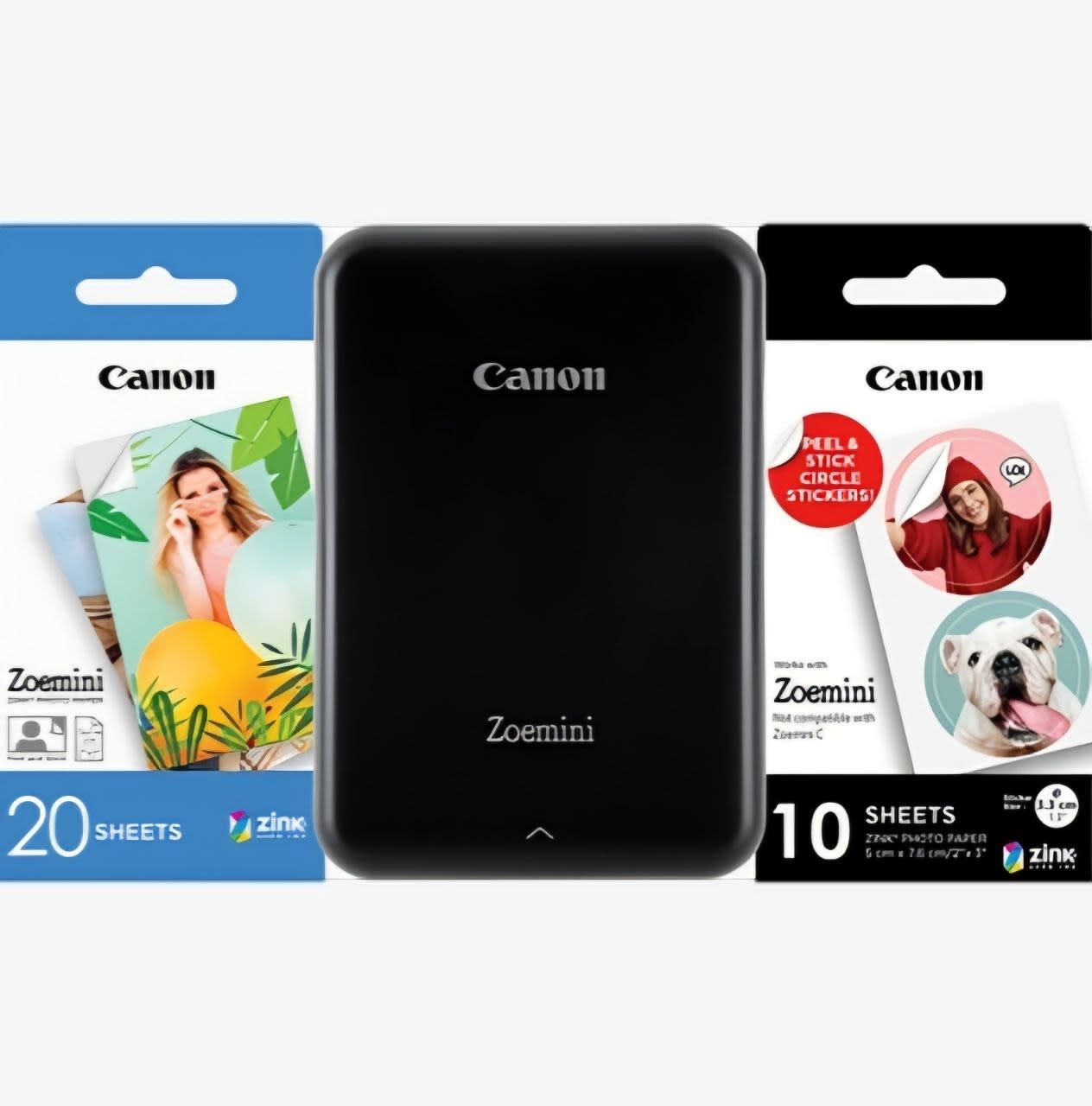 Canon Imprimante photo portable - Canon - Zoemini - ZINK - 5 x 7,6 cm - Bluetooth - Blanc - ACCESSOIRES vue 2