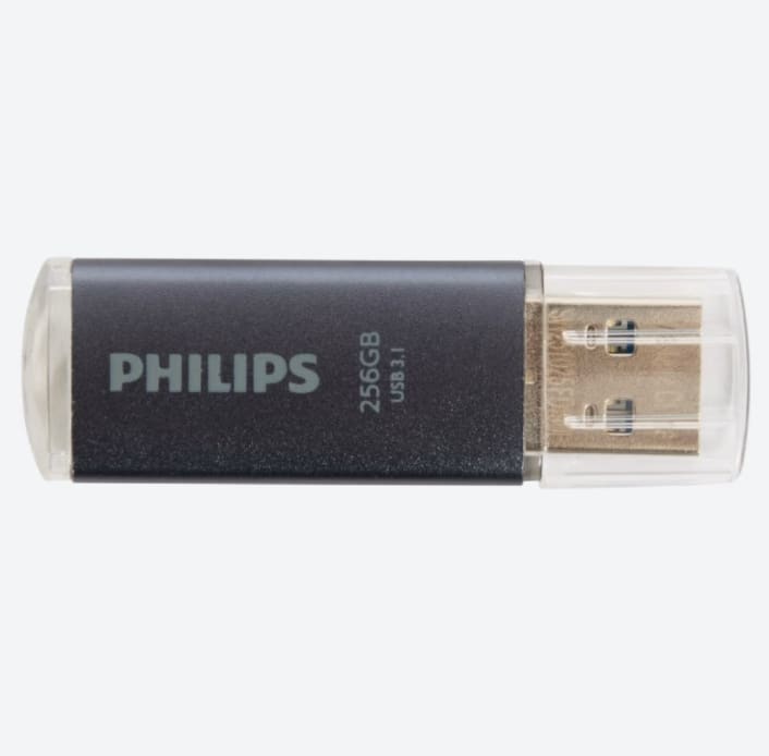 PHILIPS PHILIPS USB FLASH DRIVE – 256 GO – UP TO 150 MO/S – USB 3.1 – SUPER SPEED – COMPACTE – GRIS - ACCESSOIRES
