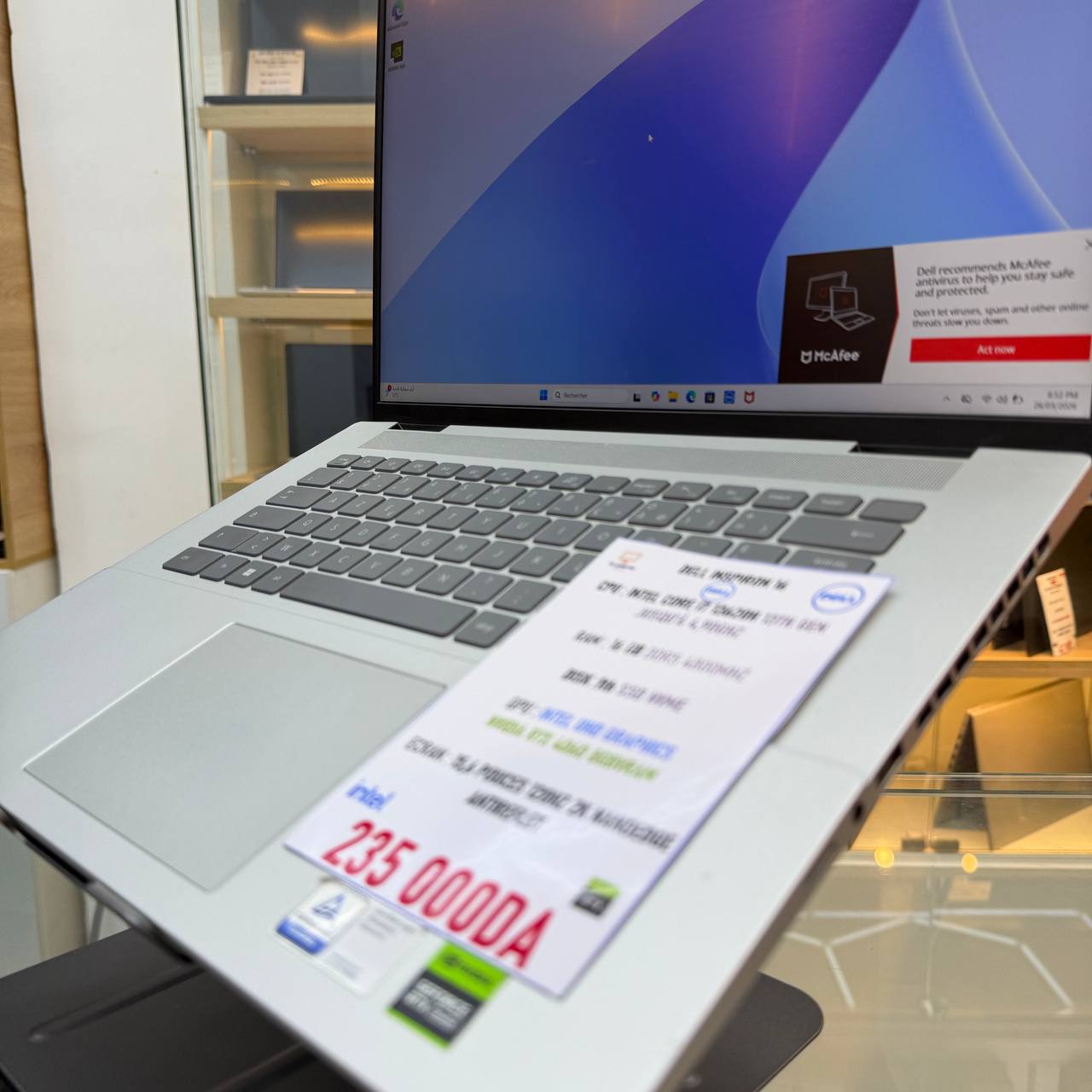 DELL DELL INSPIRON 16 INTEL CORE I7 13700H NVIDIA RTX 4060 16GB RAM 1TB SSD ECRAN 2K 120HZ  - LAPTOP vue 4