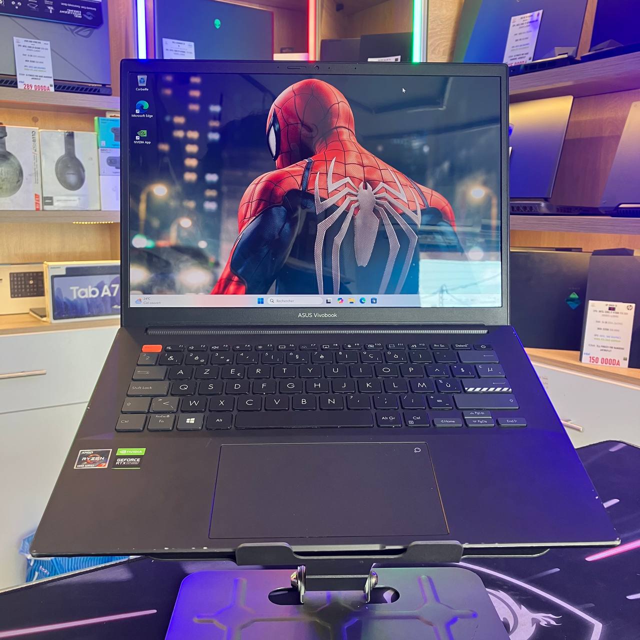 ASUS ASUS VIVOBOOK S14 RYZEN 7 5800H 16GB 512SSD RTX 3050 4GBVRAM 13 3K 90HZ - LAPTOP vue 2