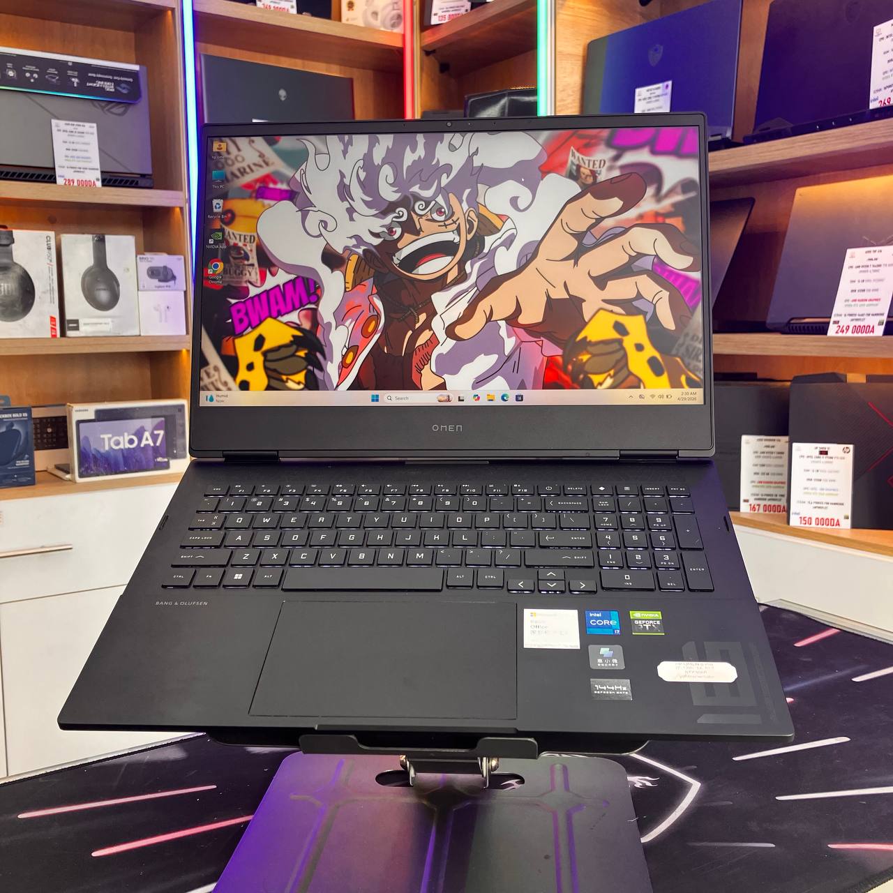 HP HP OMEN 16 CORE I7 12700H 16GB 512SSD RTX3060 6GBVRAM 16 FHD 144HZ - LAPTOP vue 2