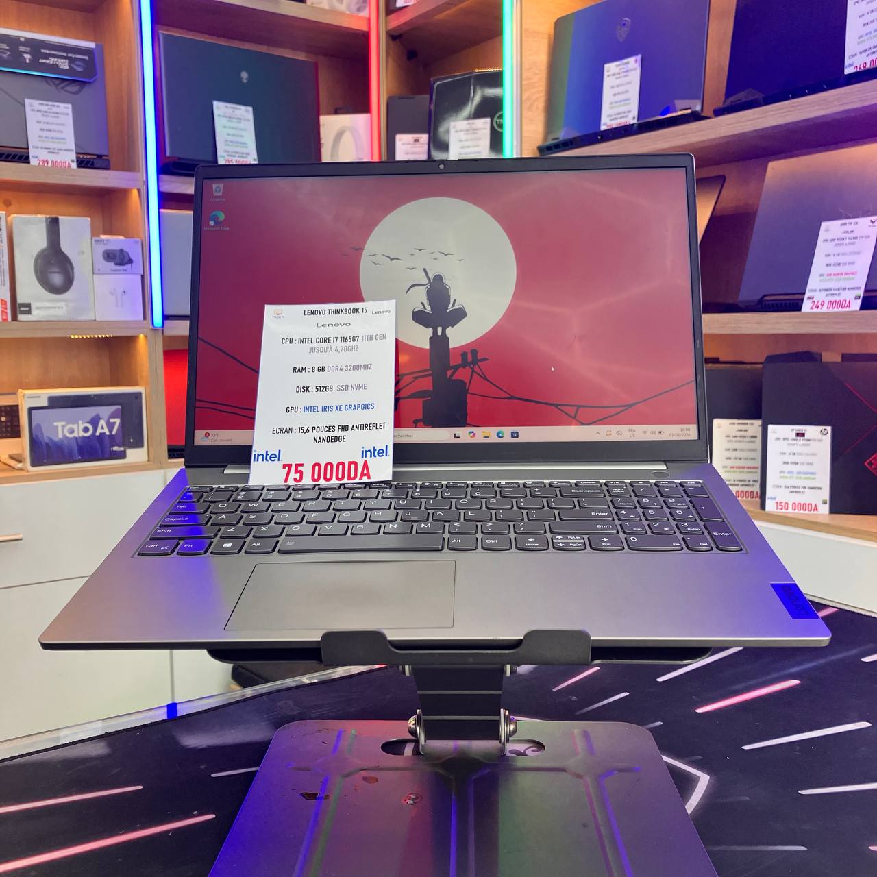LENOVO LENOVO THINKBOOK 15 CORE I7 1165G7 8GB 512SSD 15.6 FHD - LAPTOP vue 3