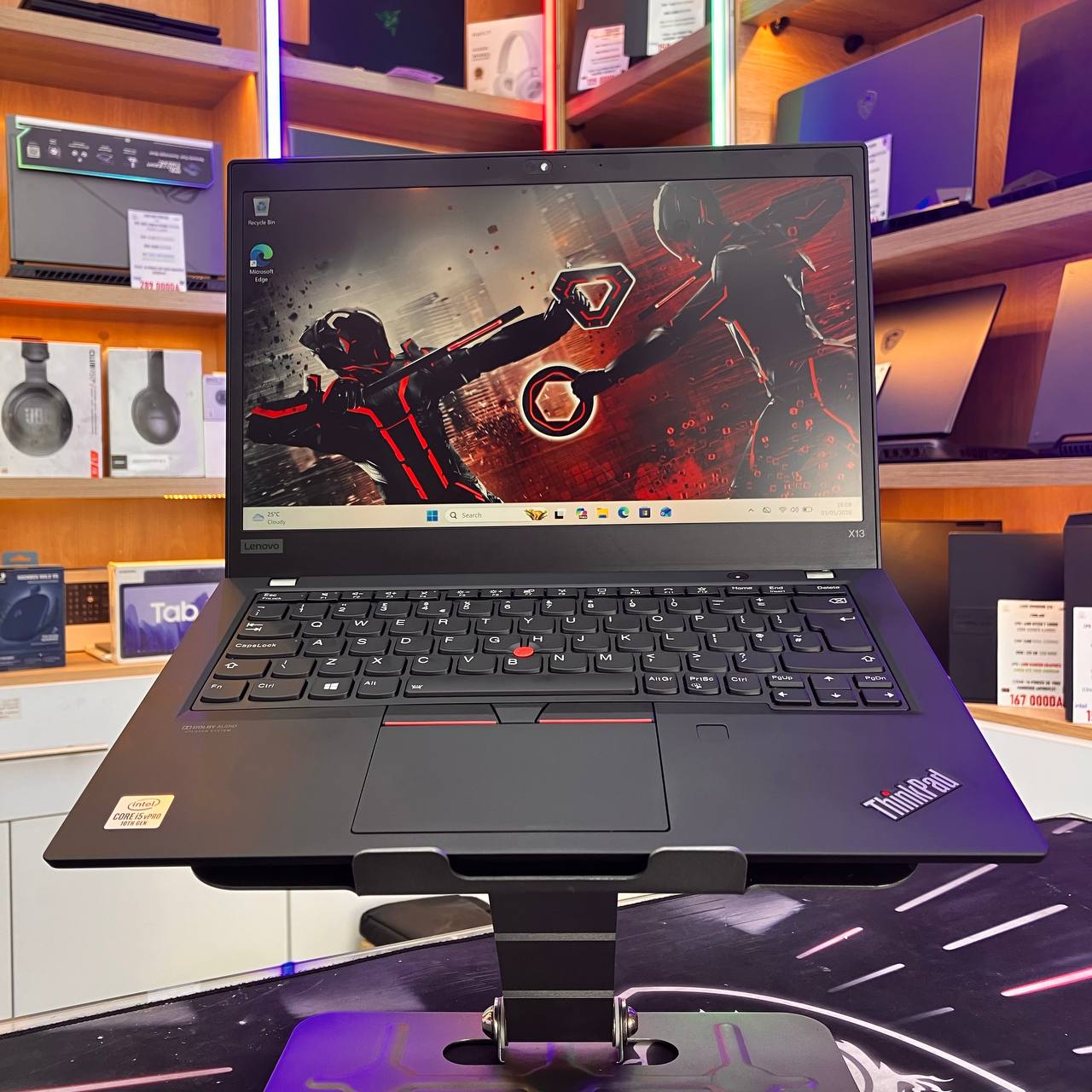 LENOVO  LENOVO THINKPAD X13 CORE I5 10310U 16GB 256SSD 13.3 FHD TACTILE - LAPTOP vue 2