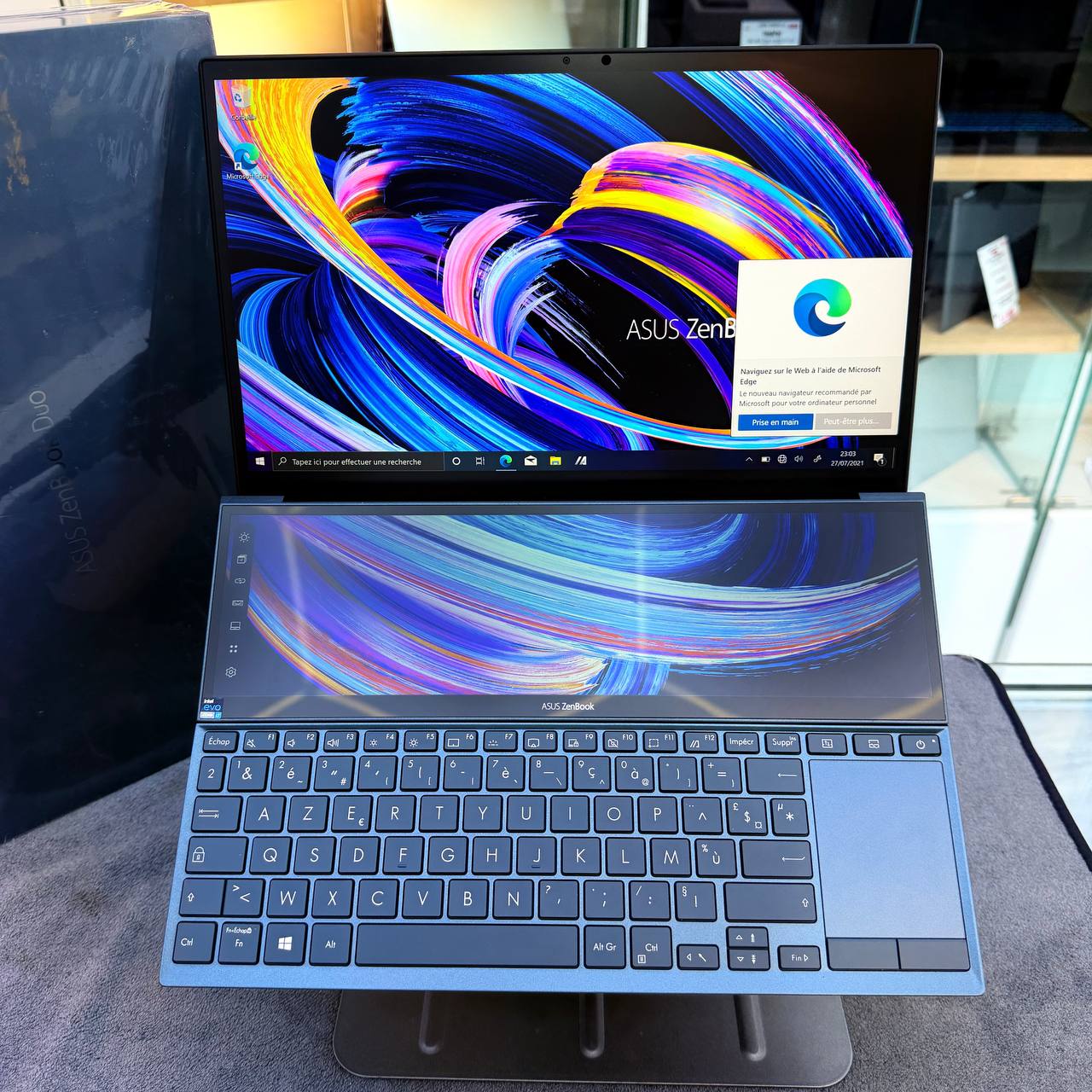 ASUS ASUS ZENBOOK PRO DUO 14 CORE I7 1165G7 16 GB 1TB SSD 14" FHD TACTILE  - LAPTOP vue 5
