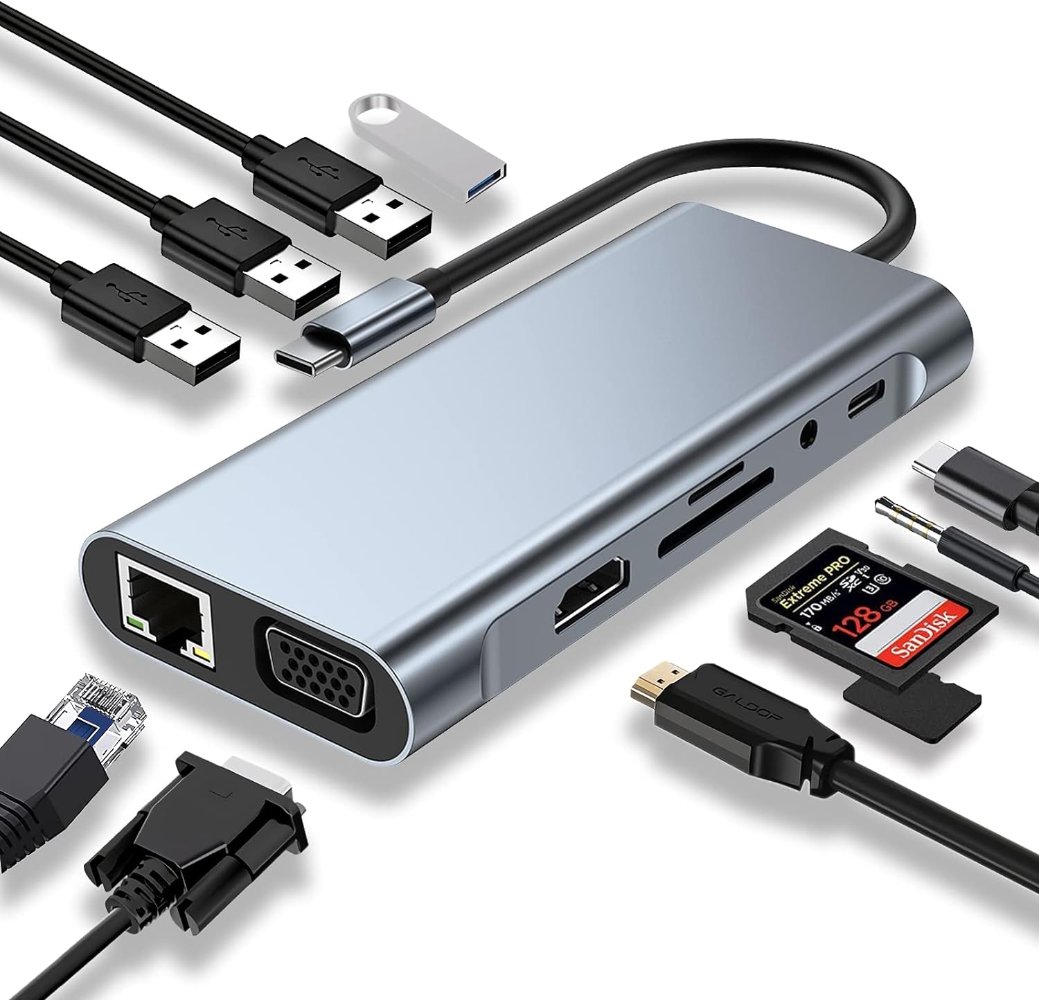 ADAPTATEUR TYPE C 11 IN 1 - ACCESSOIRES