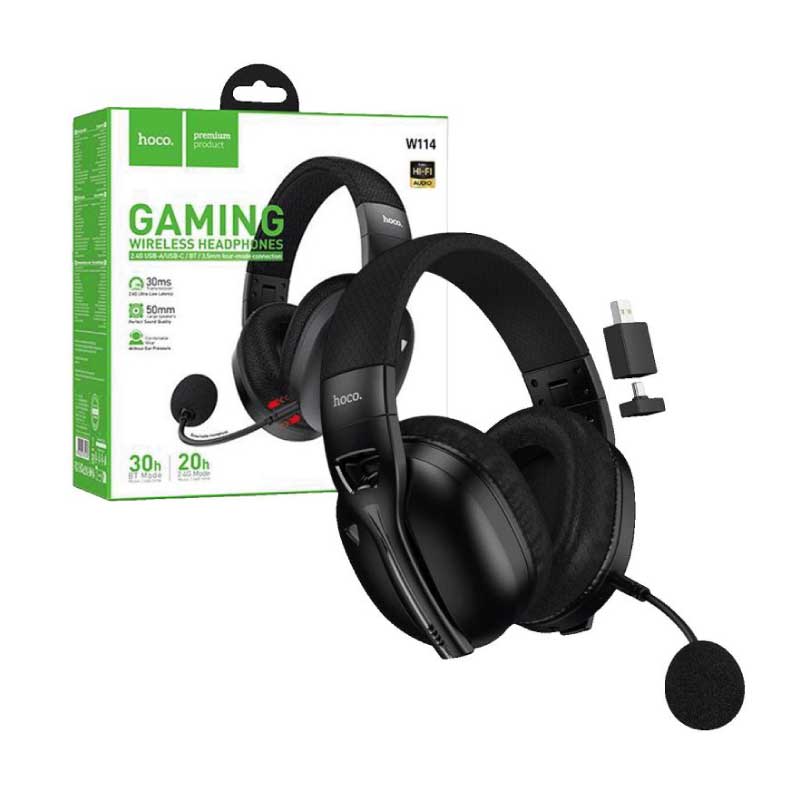 HOCO CASQUE HOCO SANS FIL GAMING W114 - CASQUE