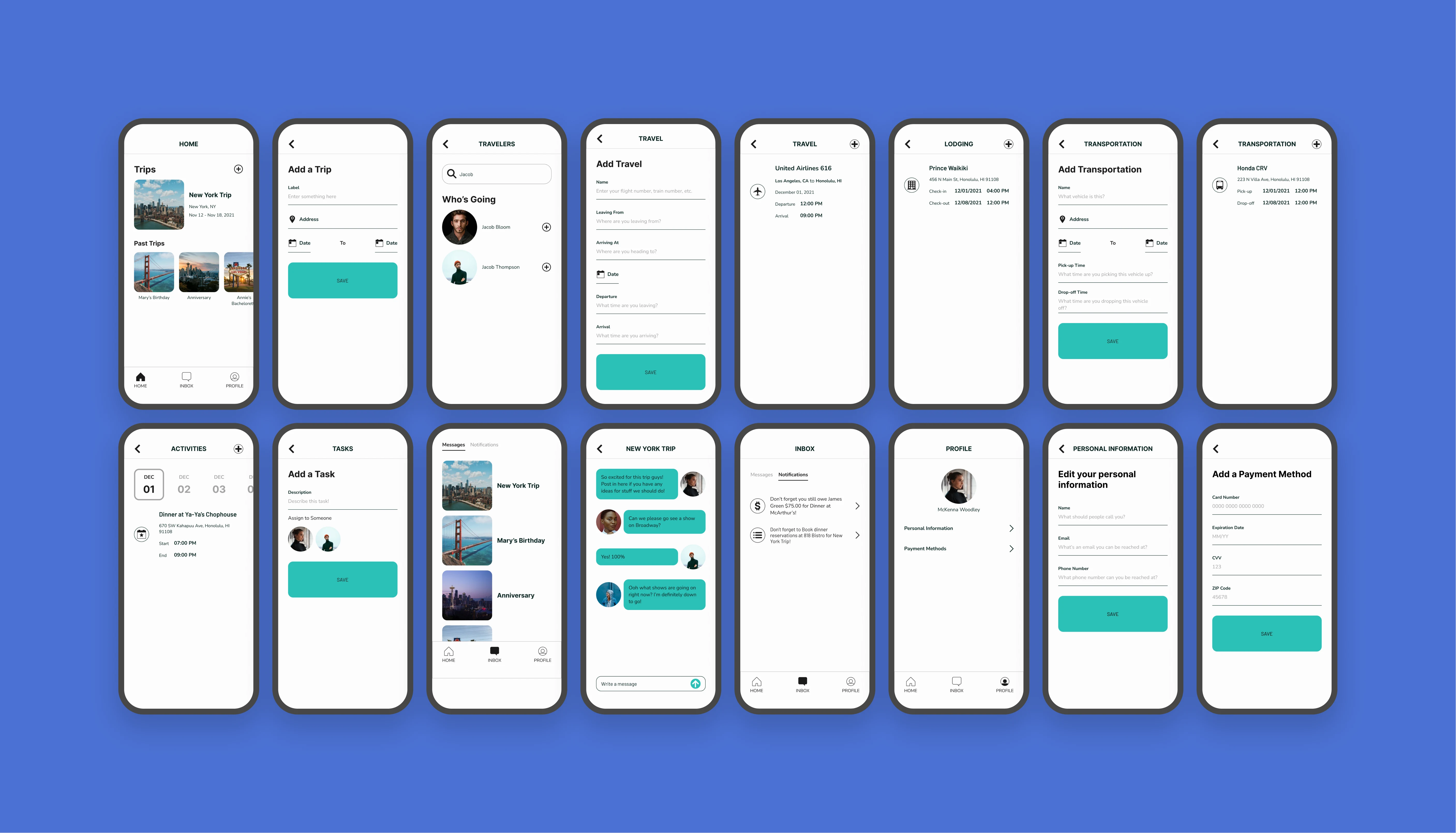 Travlr Mockups