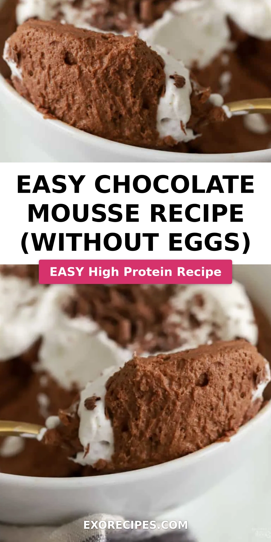 Easy Chocolate Mousse Recipe (Without Eggs)
