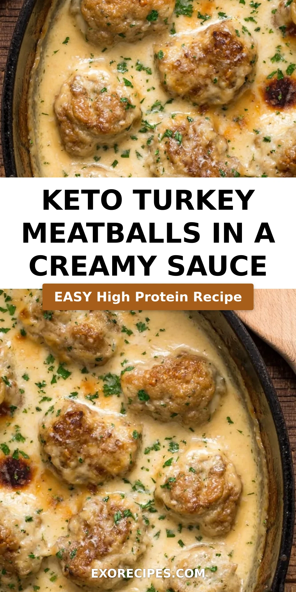 Keto Turkey Meatballs In A Creamy Sauce