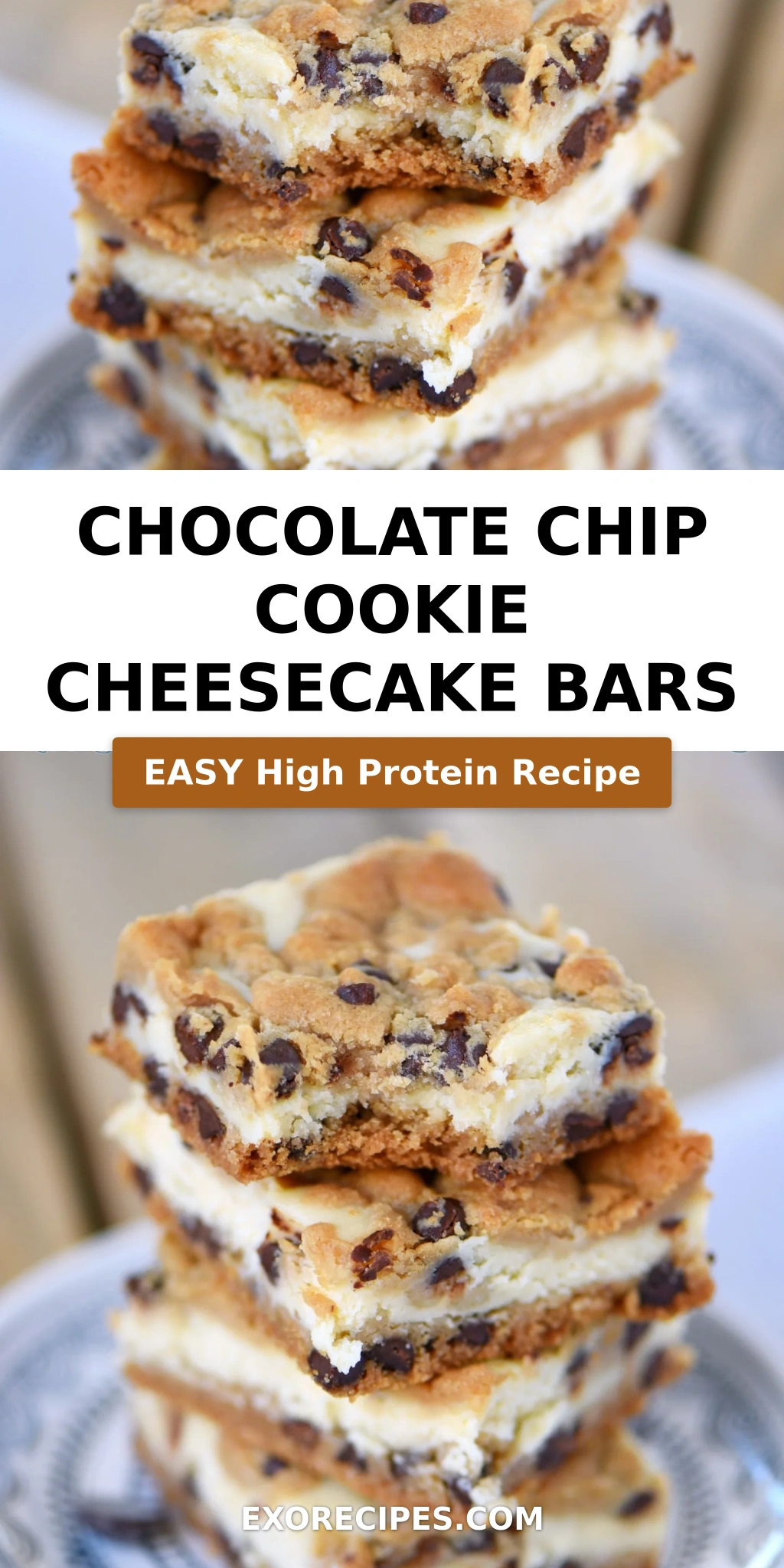 Chocolate Chip Cookie Cheesecake Bars