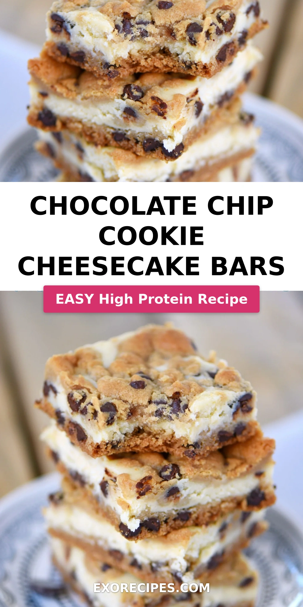Chocolate Chip Cookie Cheesecake Bars