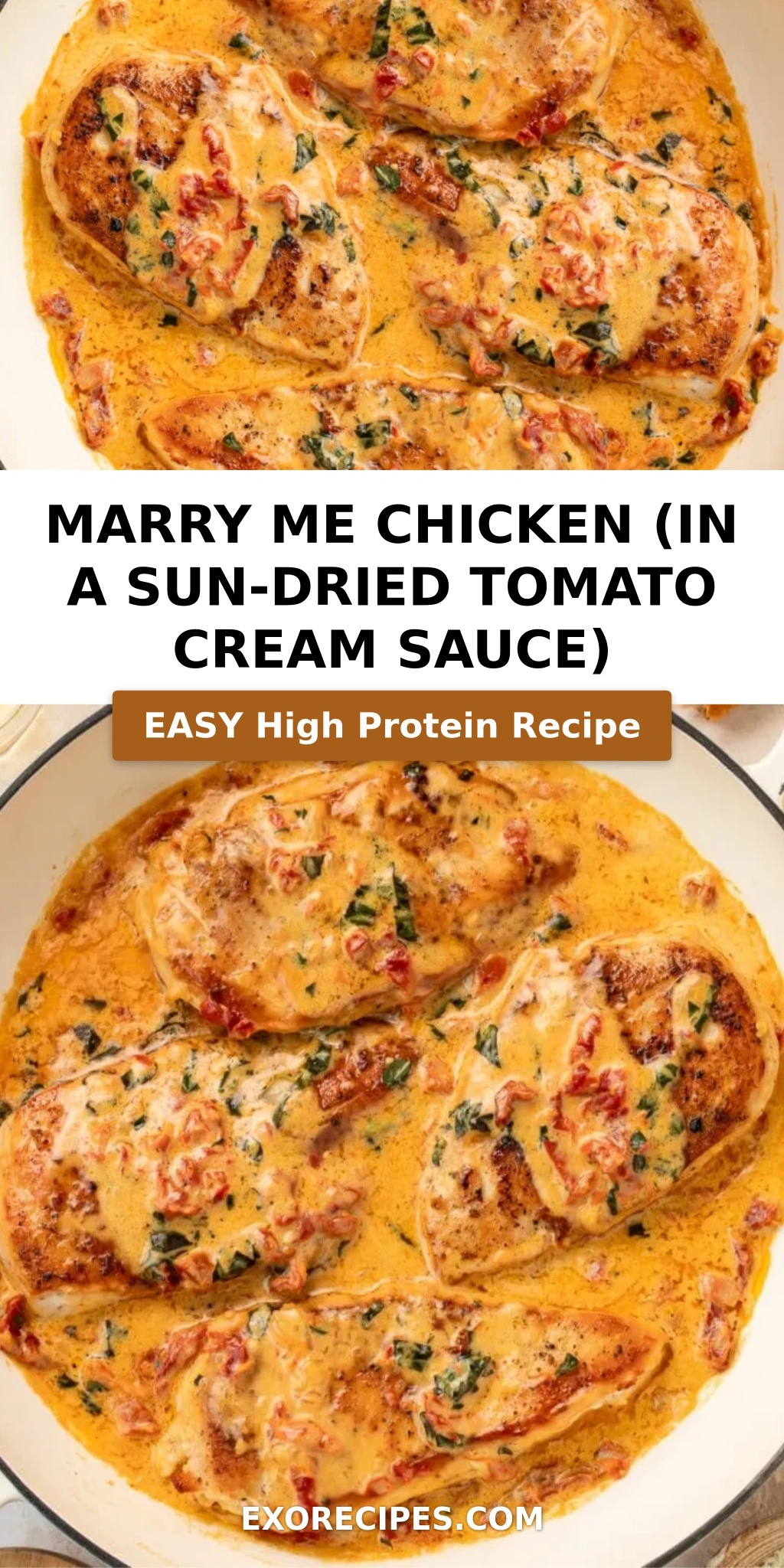 Marry Me Chicken (In a Sun-Dried Tomato Cream Sauce)