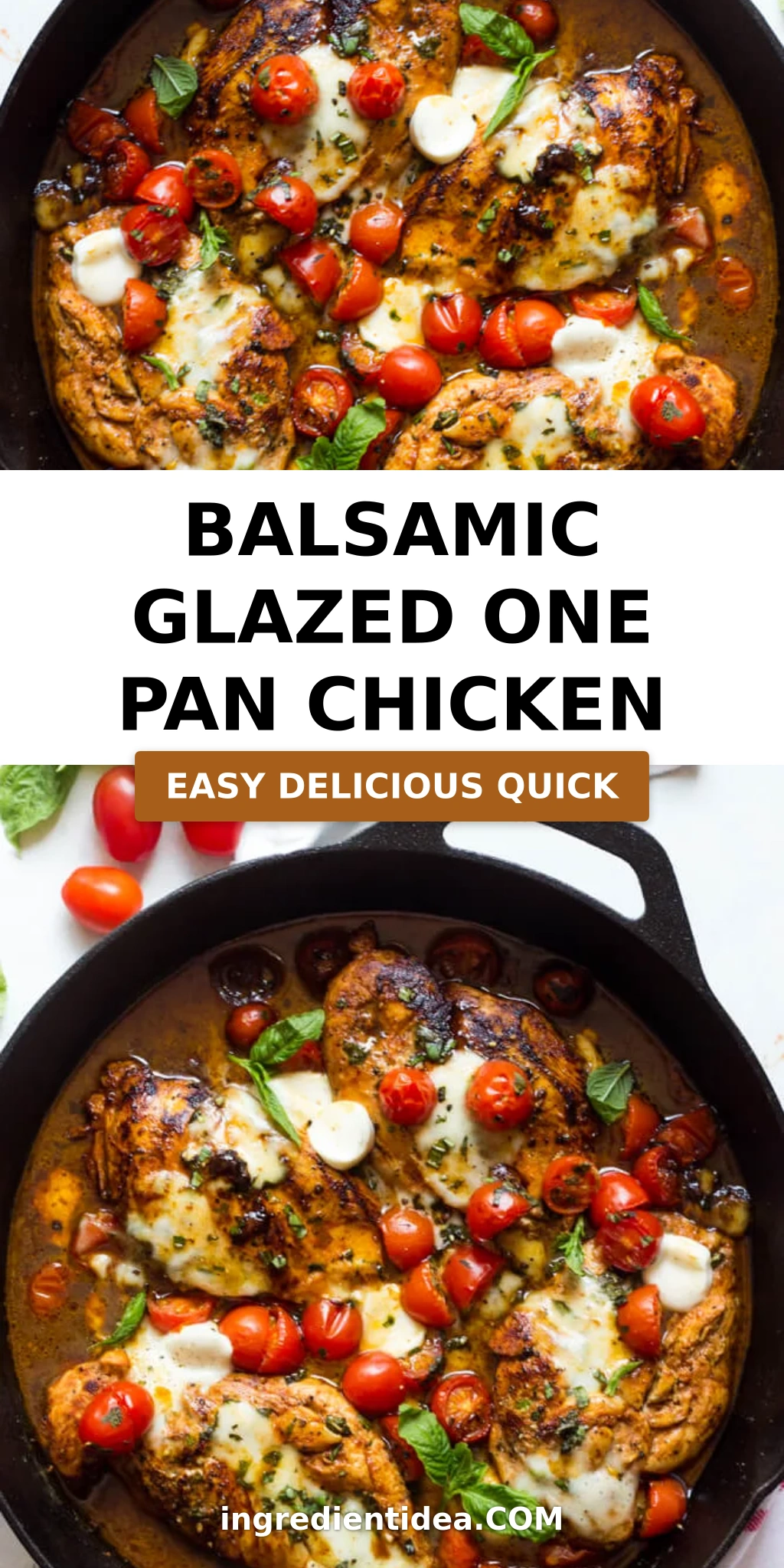 Balsamic Glazed One Pan Chicken