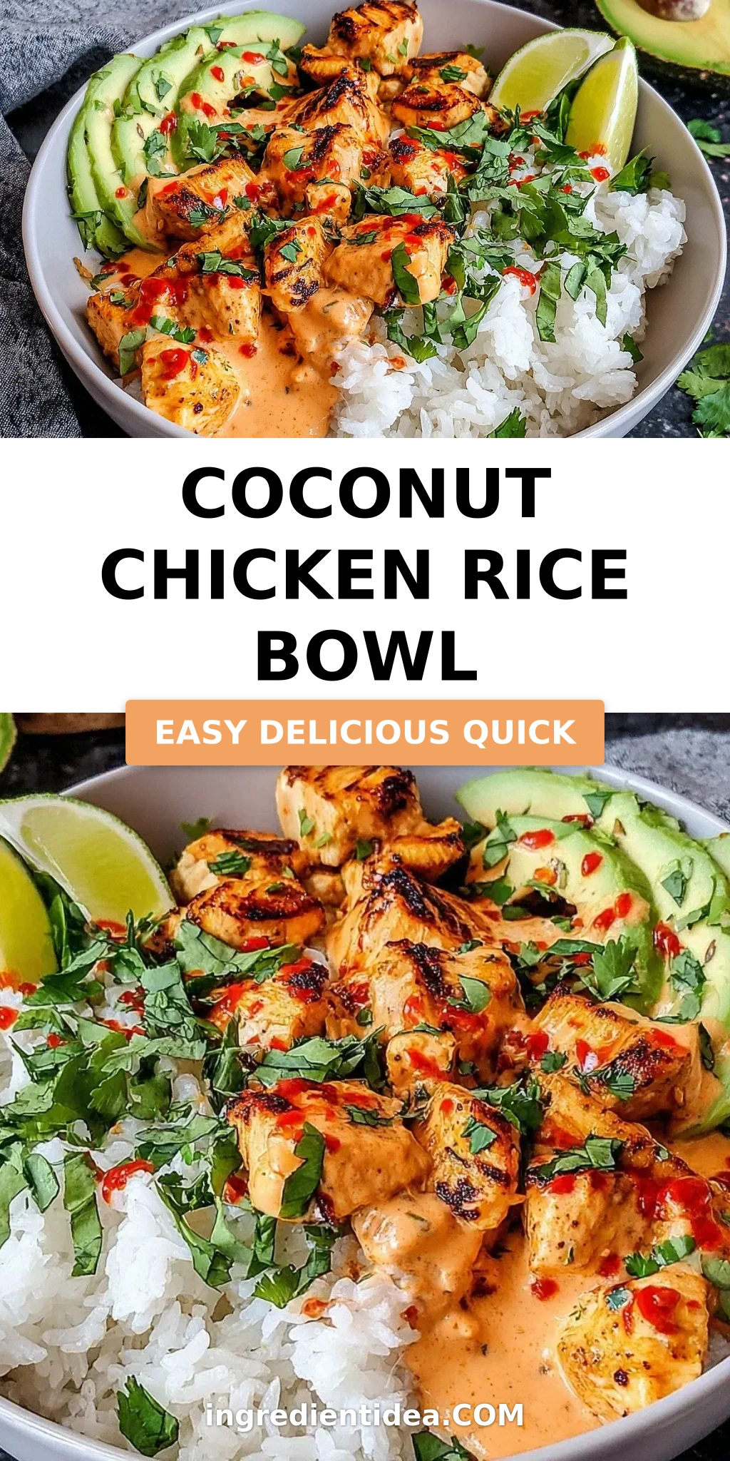 Coconut Chicken Rice Bowl