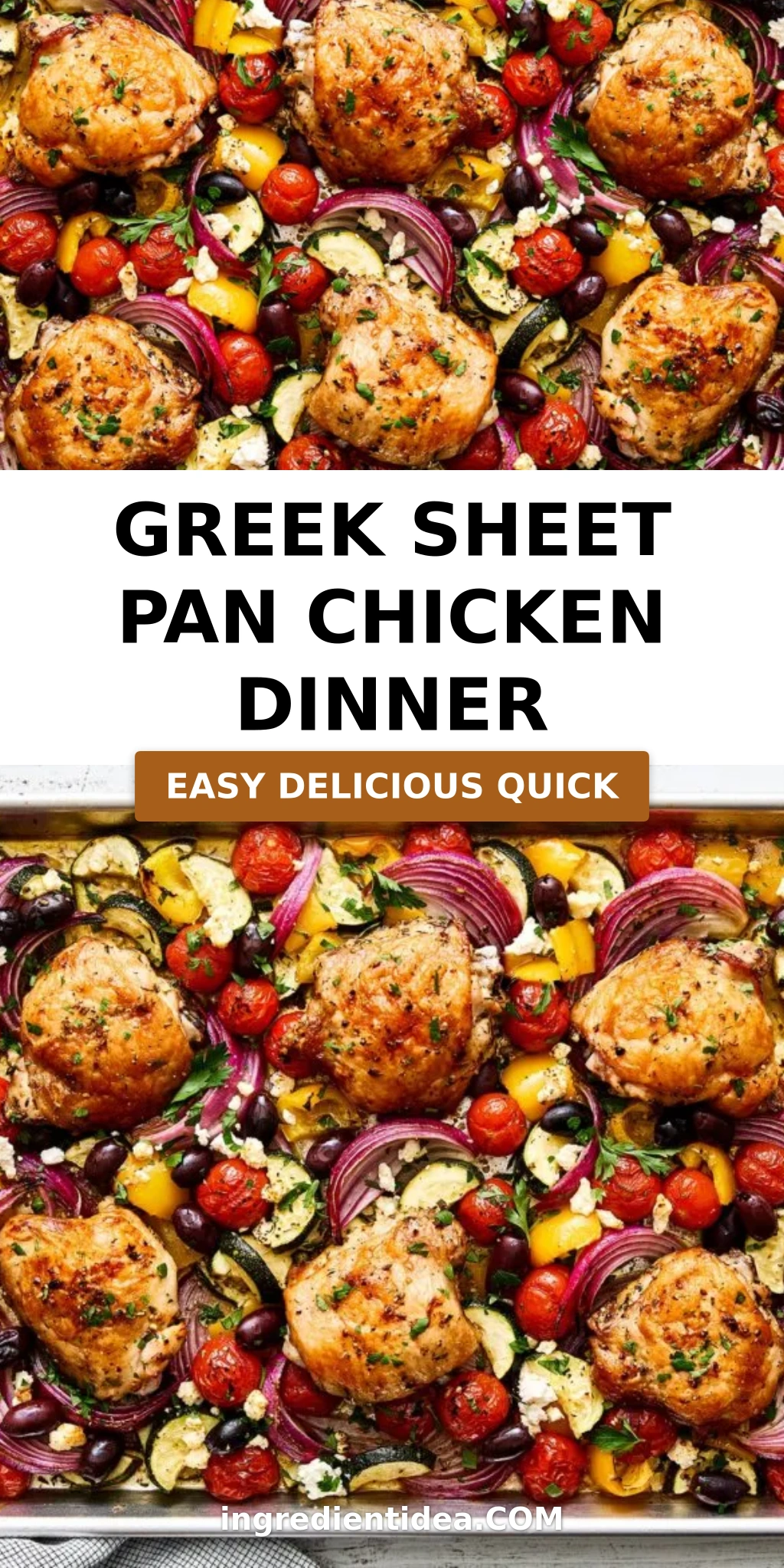 Greek Sheet Pan Chicken Dinner