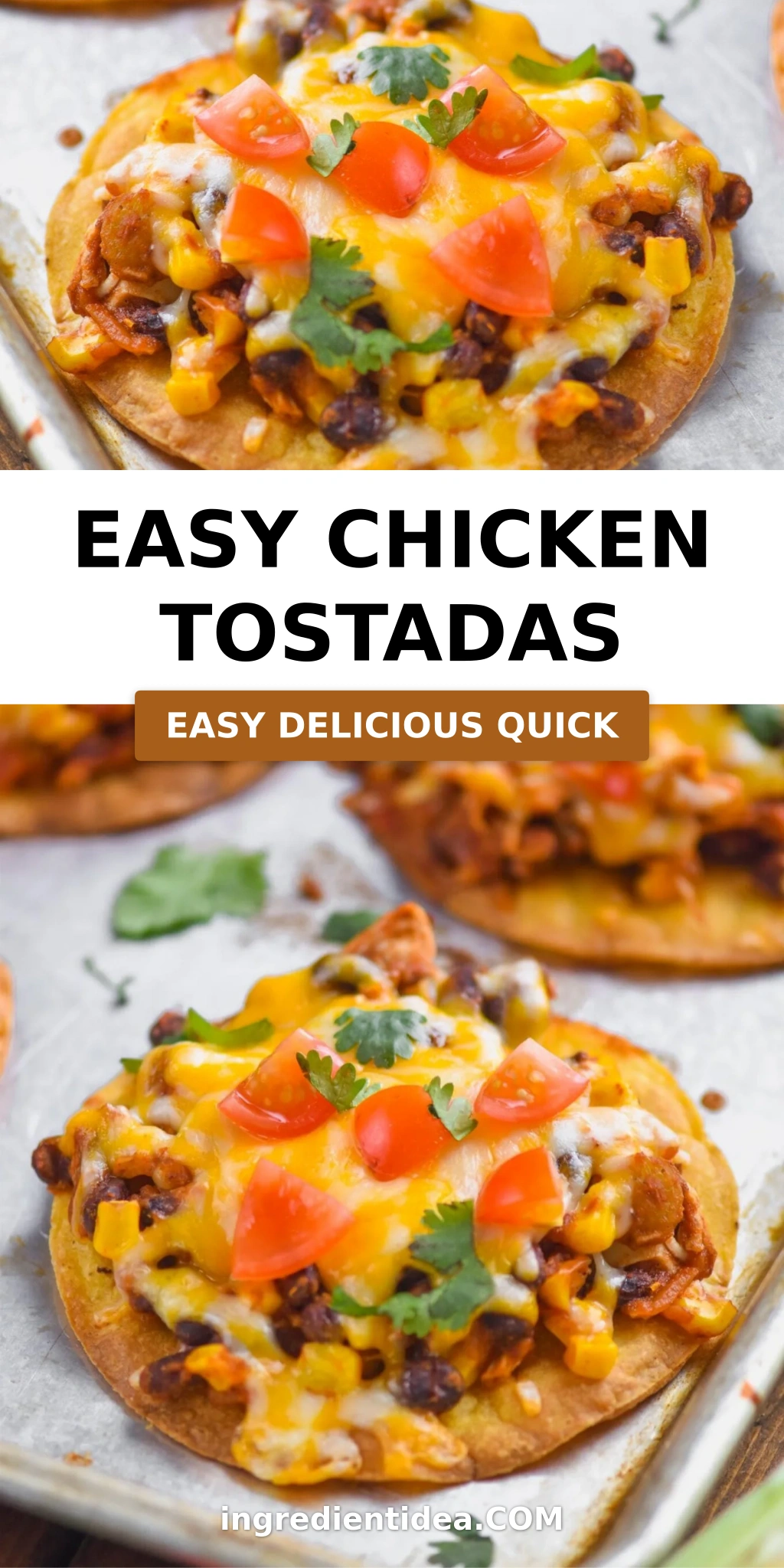 Easy Chicken Tostadas