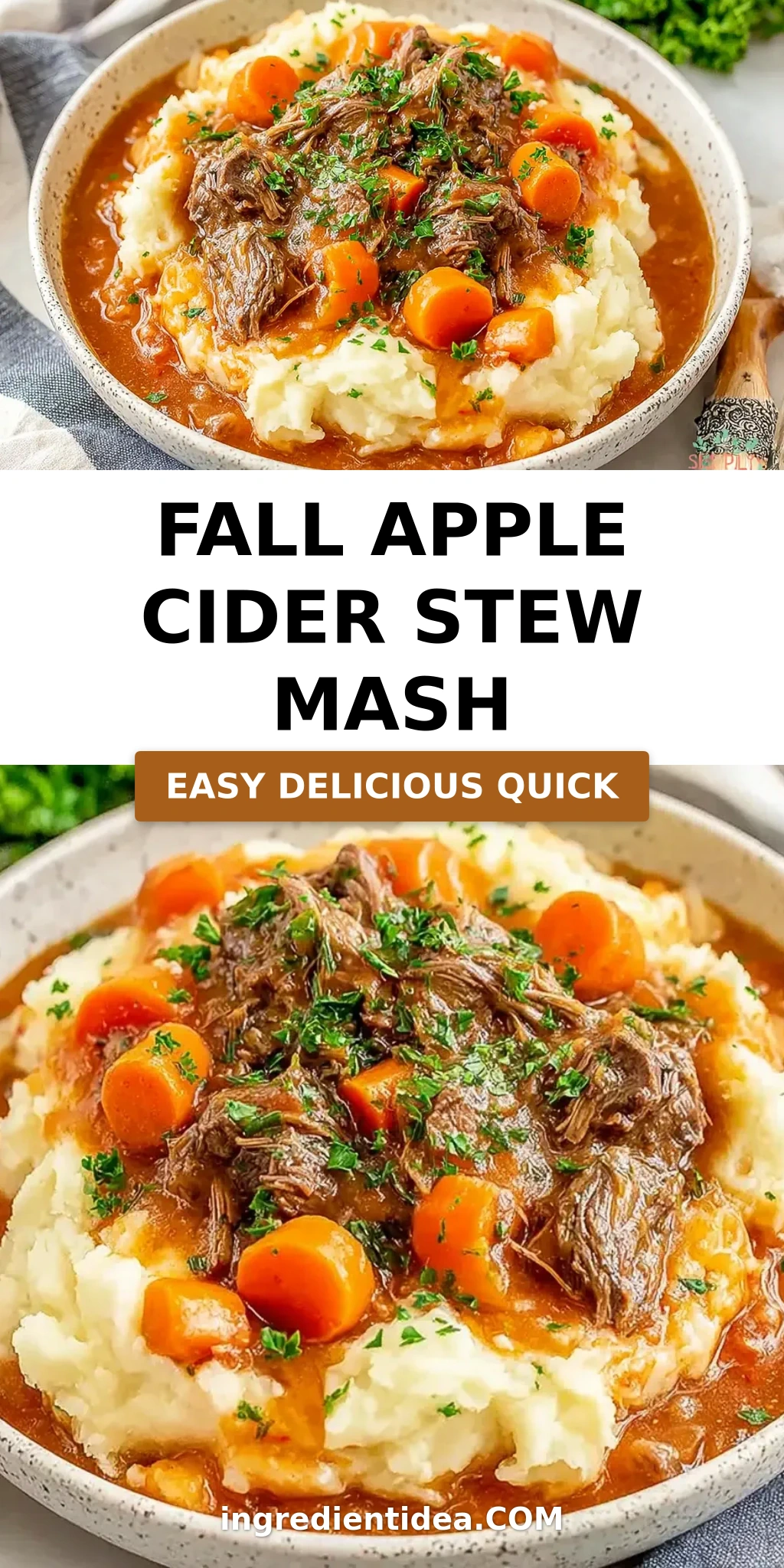 Fall Apple Cider Stew Mash