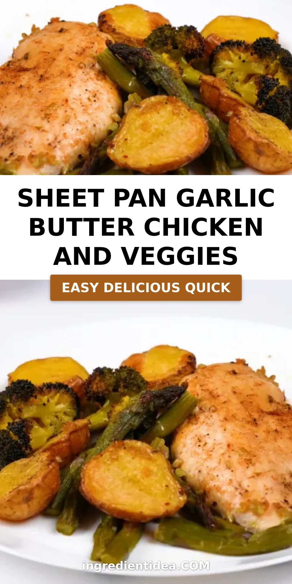 Sheet Pan Garlic Butter Chicken and Veggies