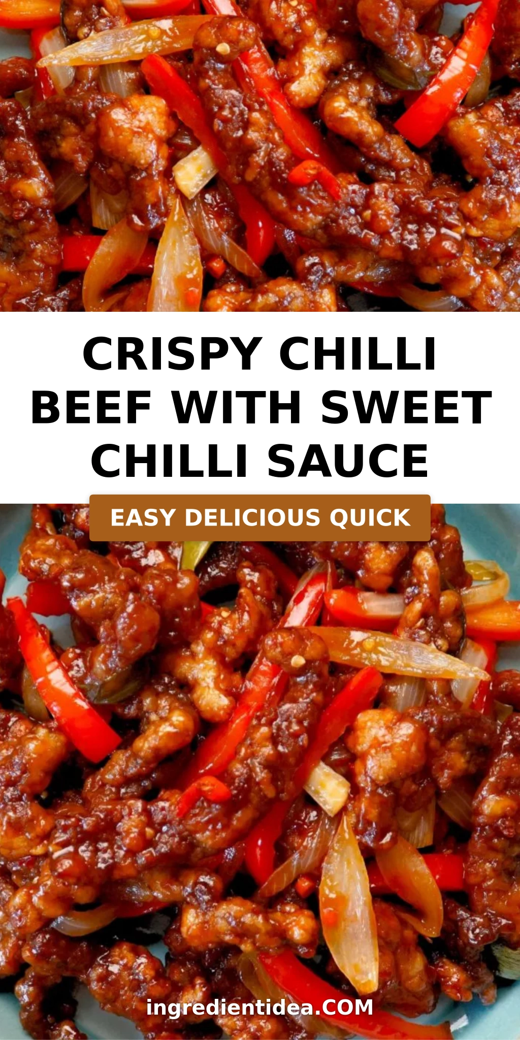 Crispy Chilli Beef with Sweet Chilli Sauce