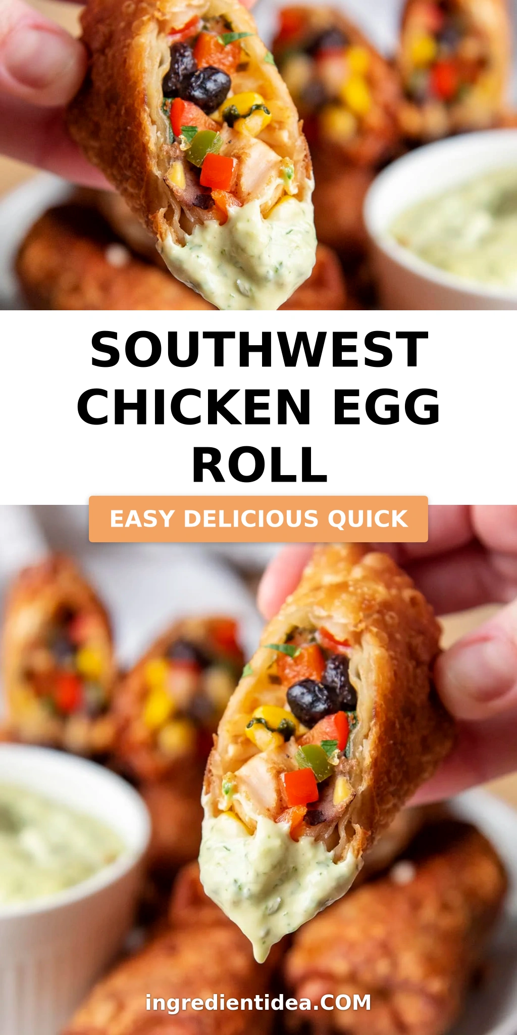 Southwest Chicken Egg Roll
