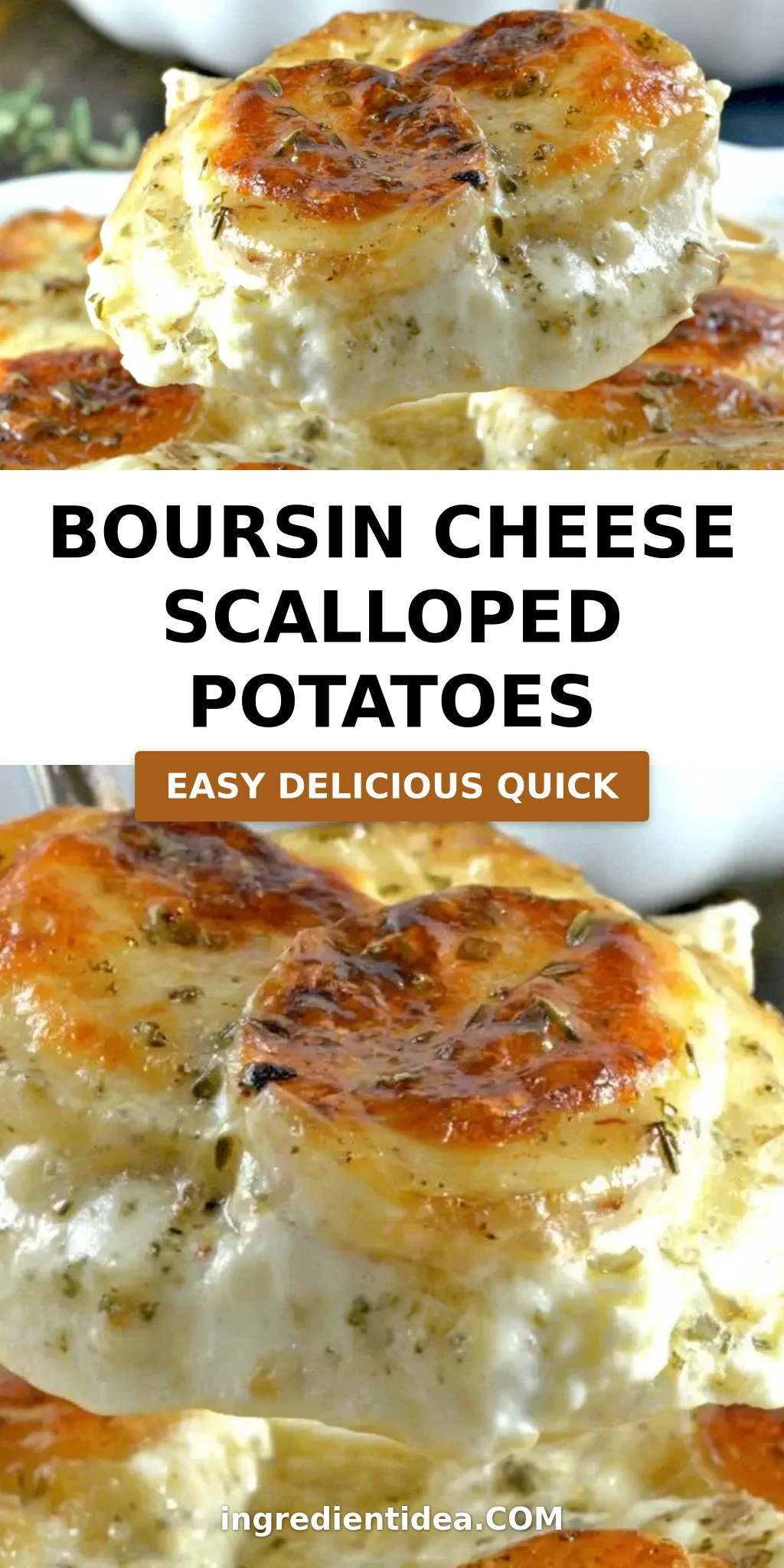 Boursin Cheese Scalloped Potatoes