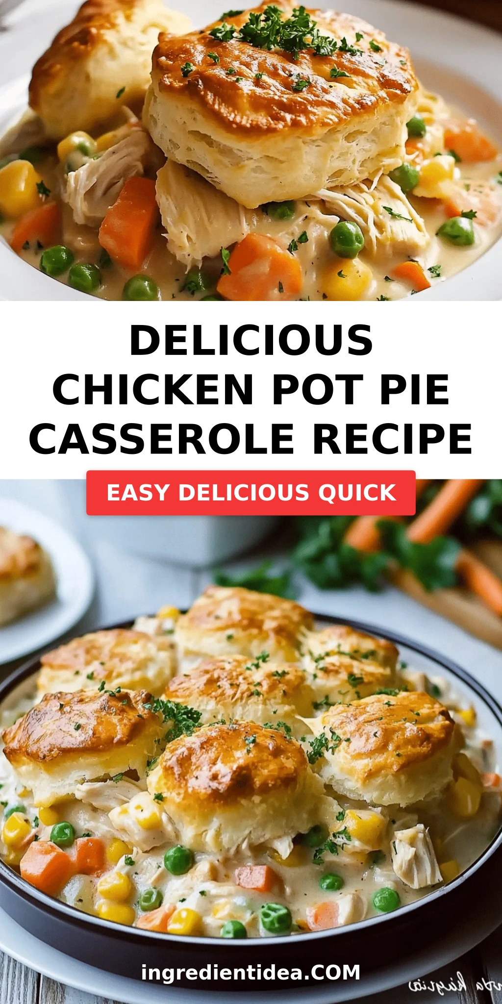 Delicious Chicken Pot Pie Casserole Recipe