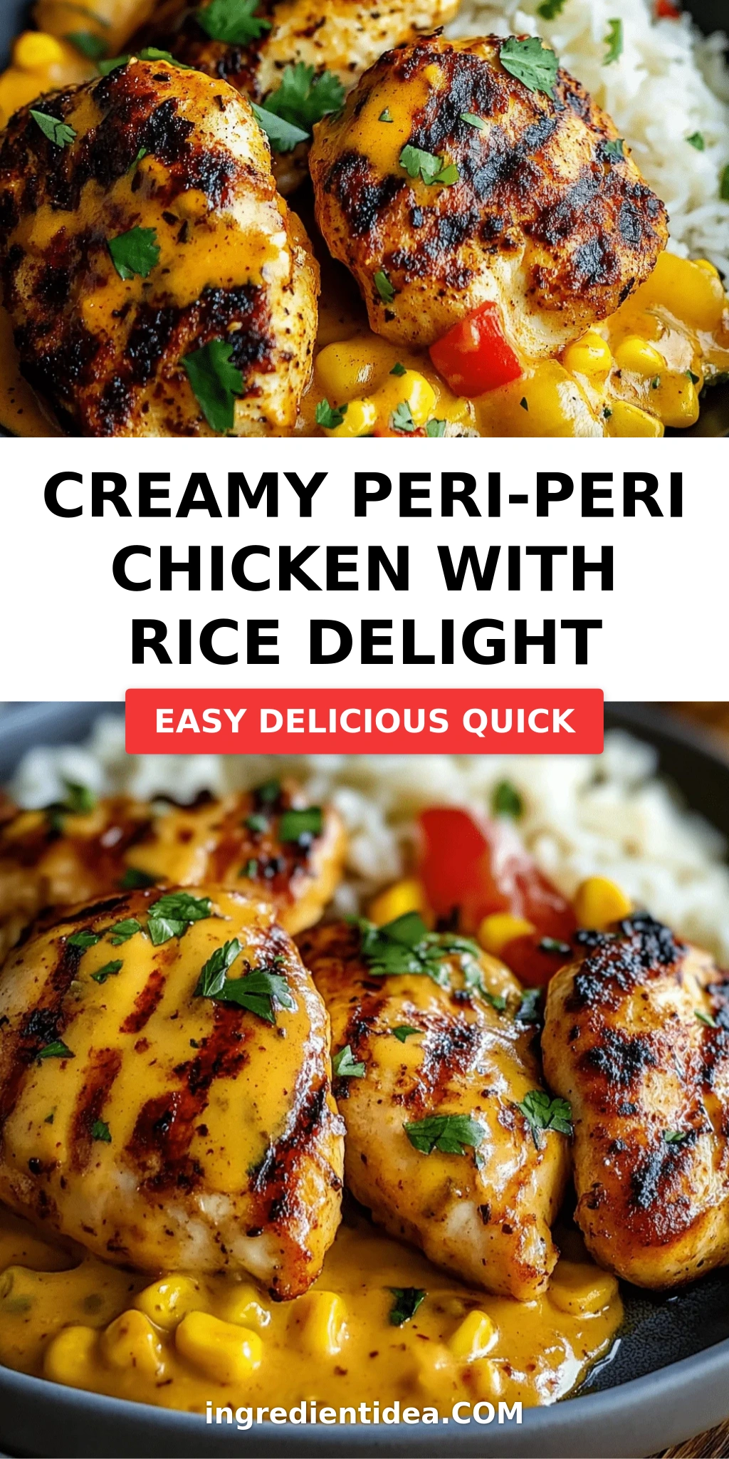 Creamy Peri-Peri Chicken with Rice Delight