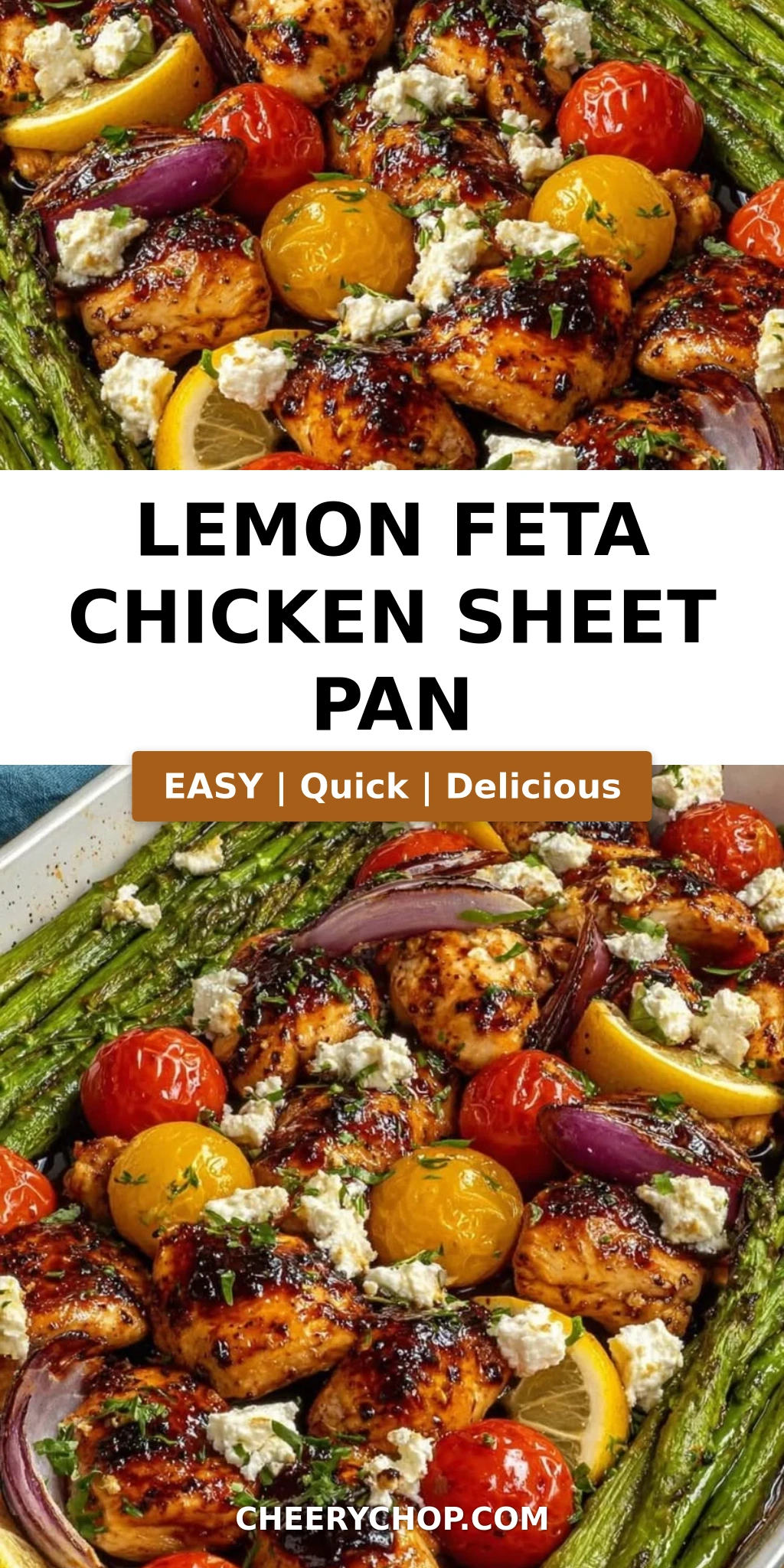 Lemon Feta Chicken Sheet Pan