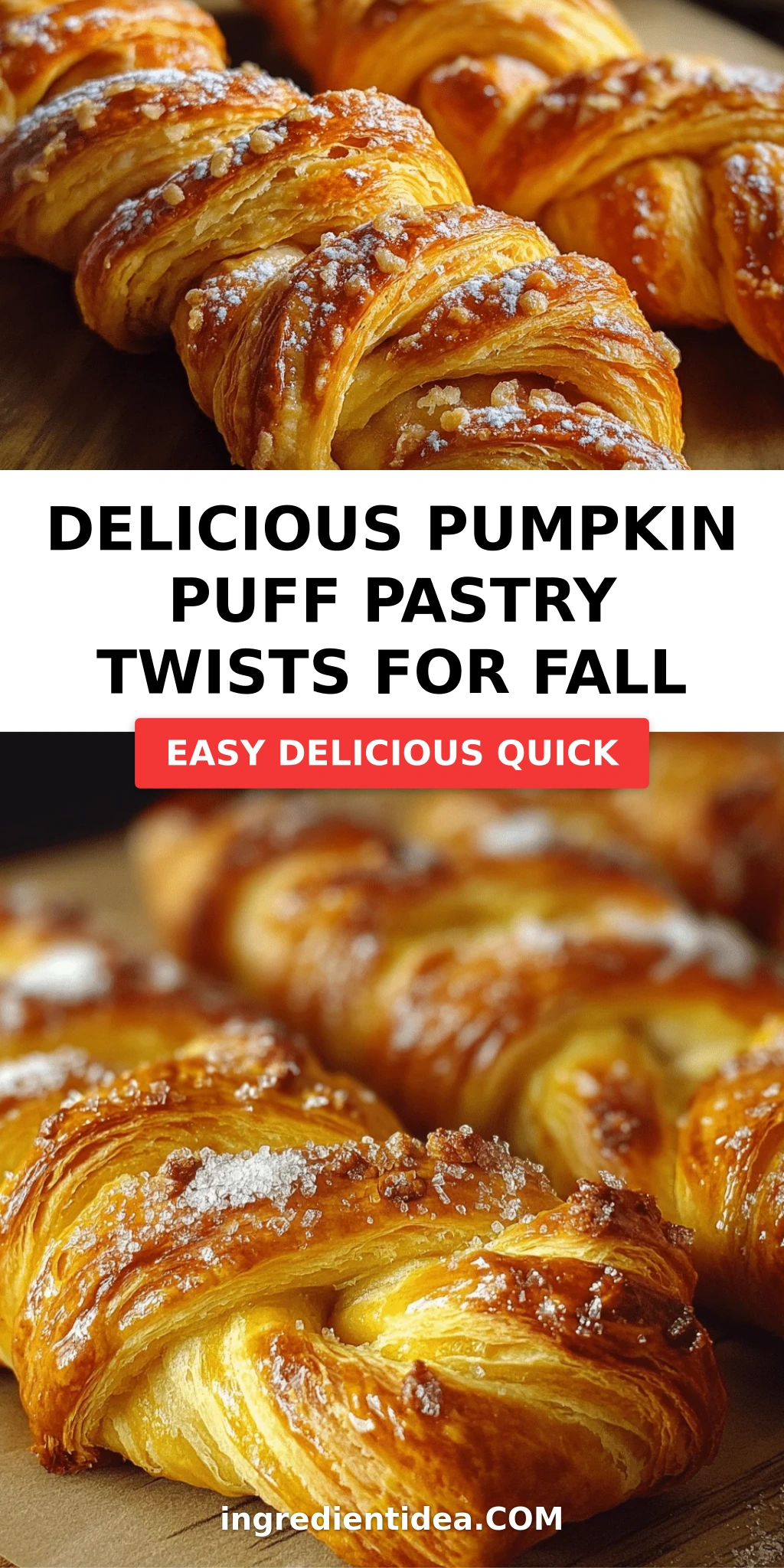 Delicious Pumpkin Puff Pastry Twists for Fall