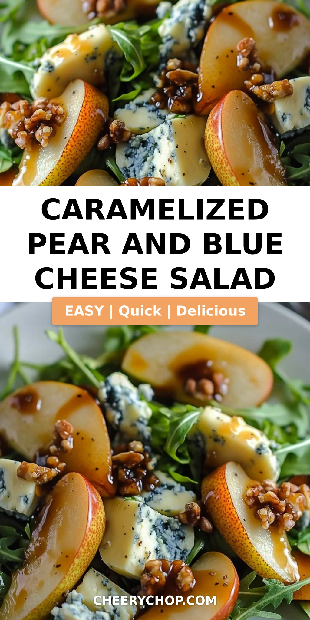 Caramelized Pear and Blue Cheese Salad